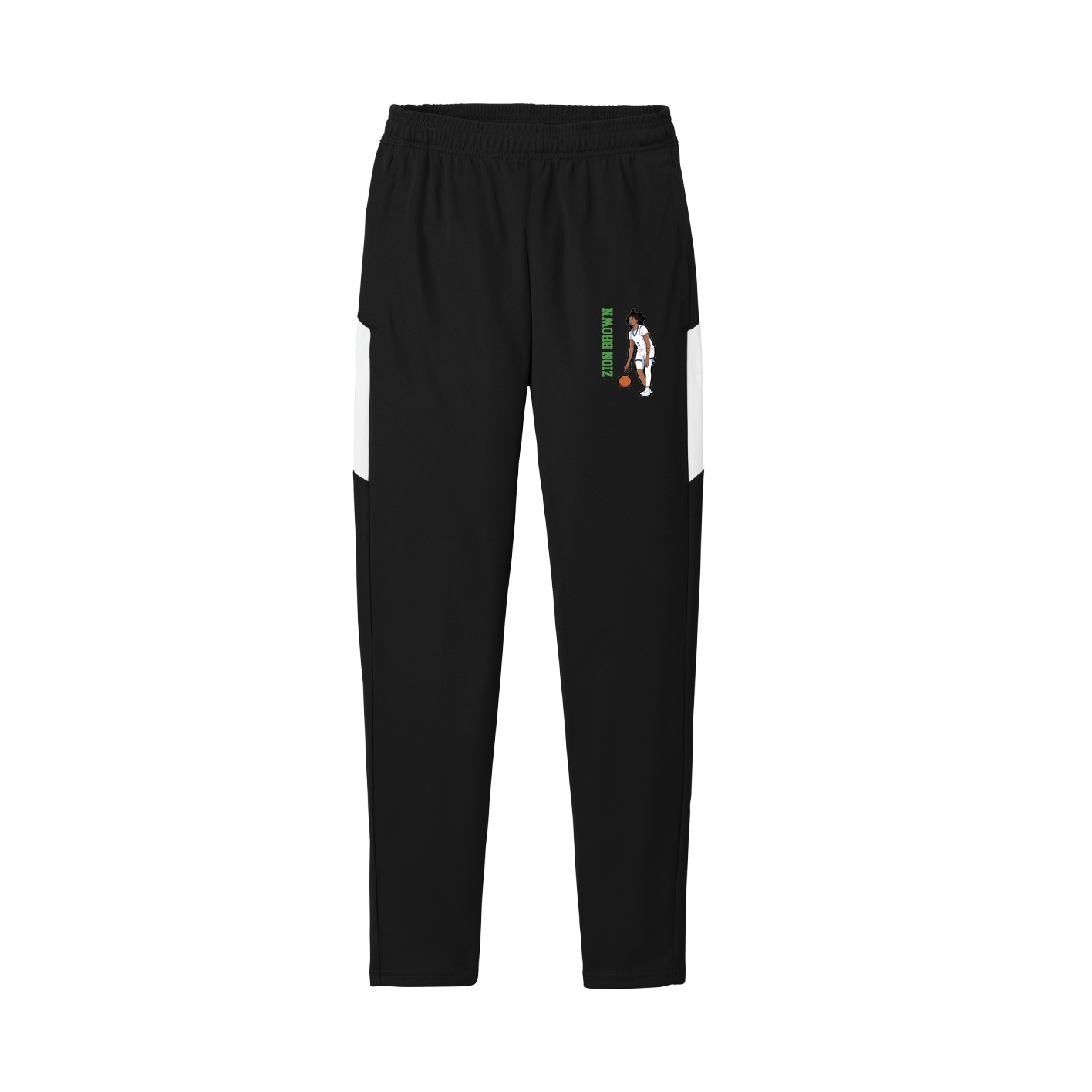 Team Travel Pant — Name Vertical in Black/White