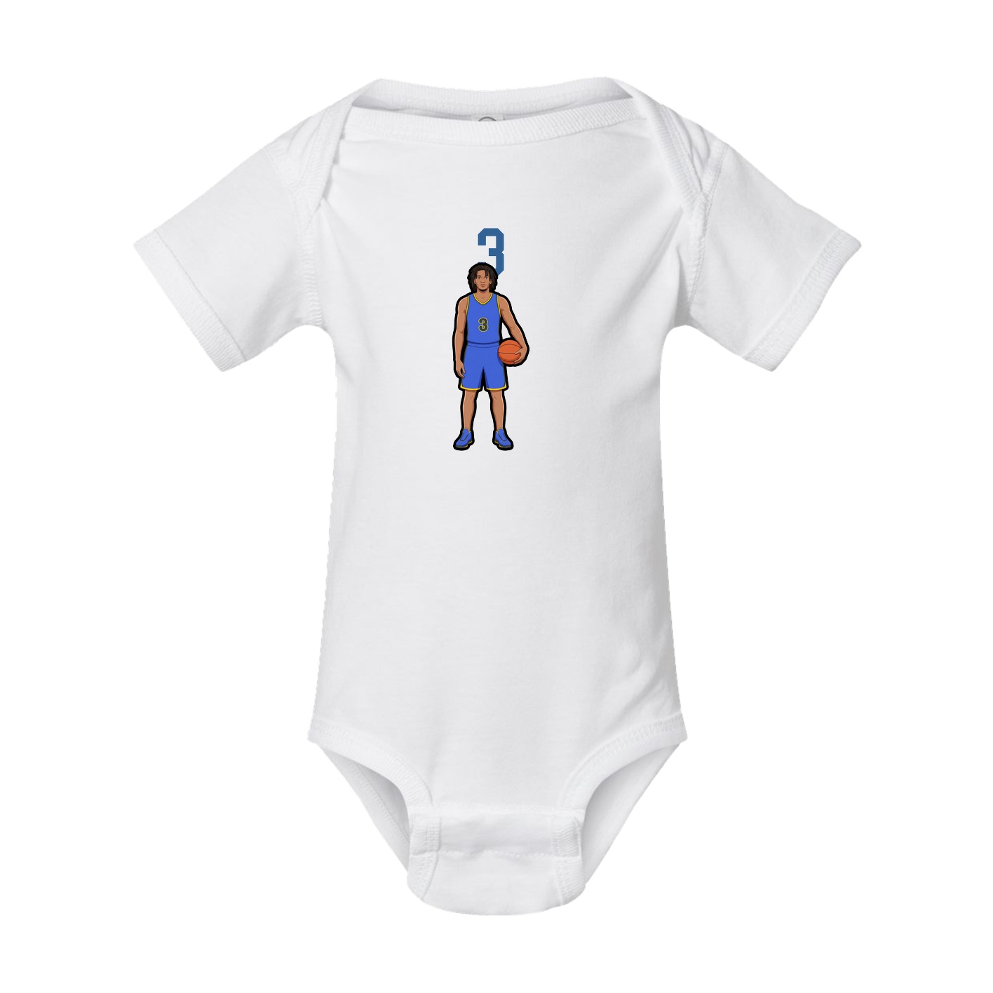 Baby Onesie — Number Top in White