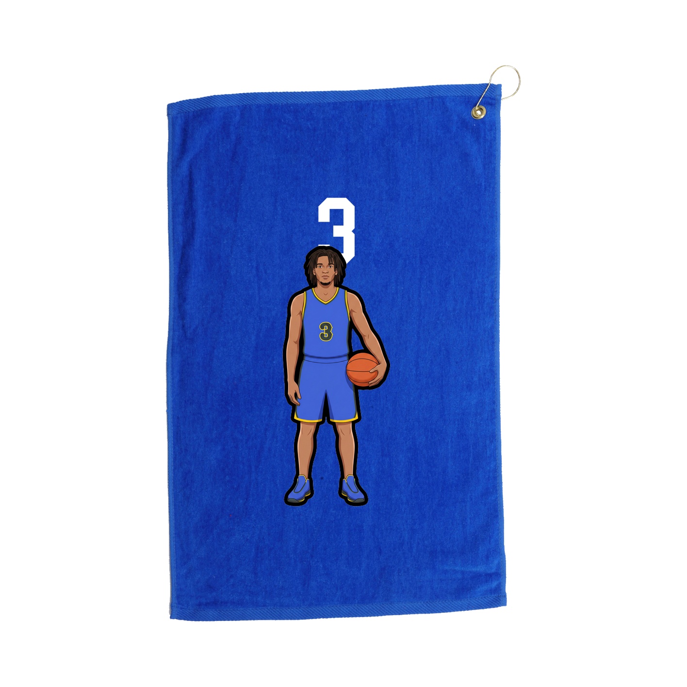 Golf Towel — Number Top in Royal