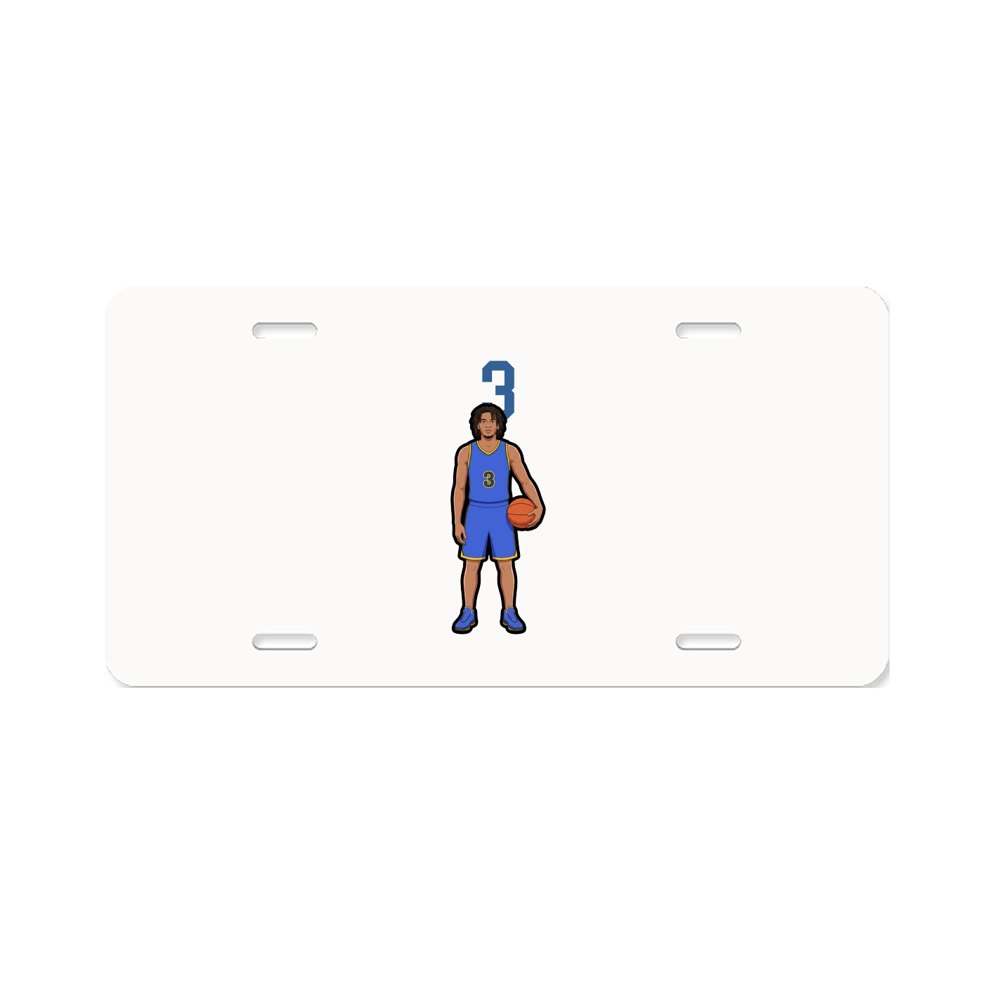License Plate — Number Top in Classic