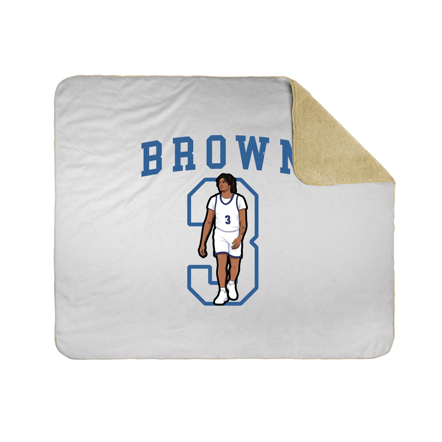 Throw Blanket — Shirsey in White