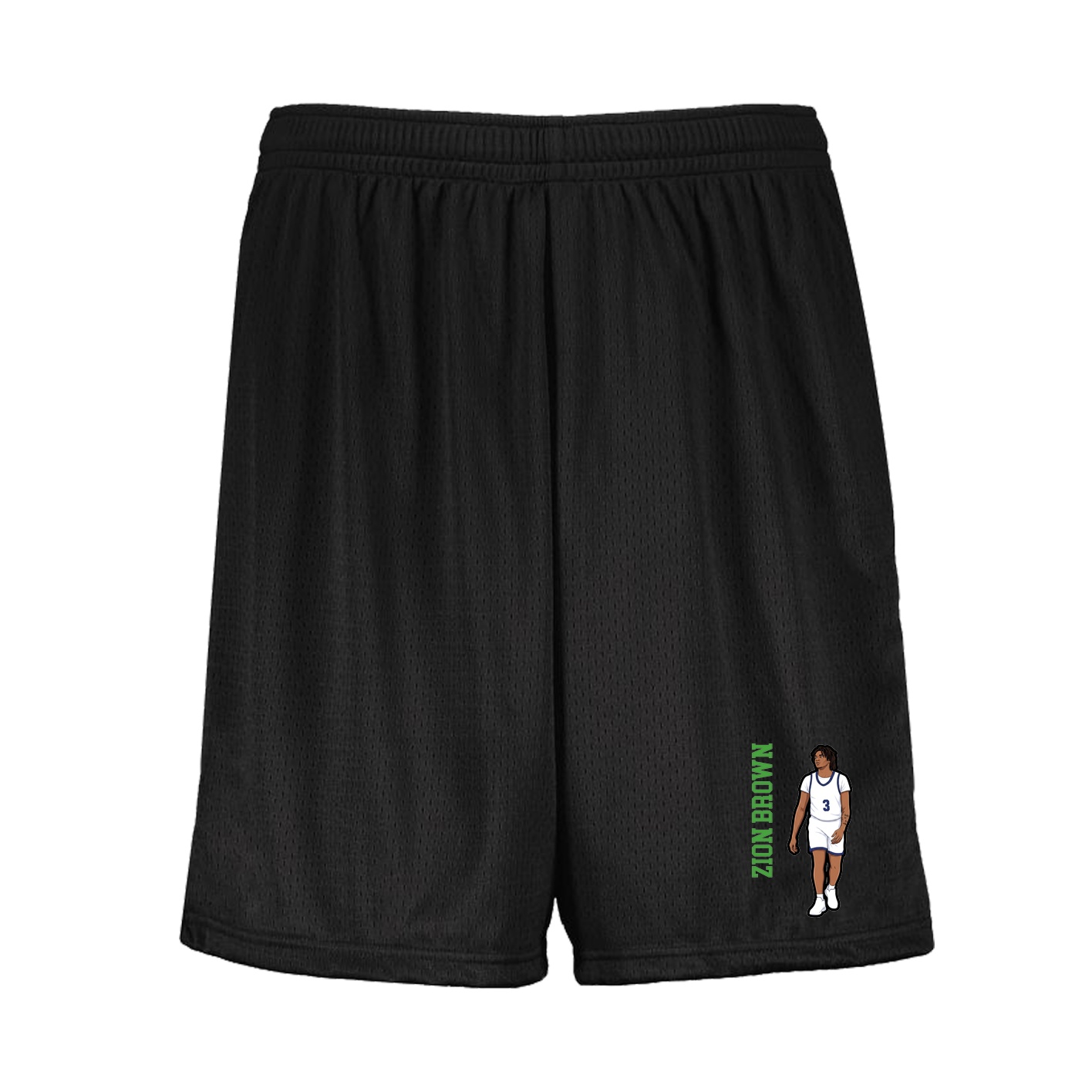 Shorts — Name Vertical in Black