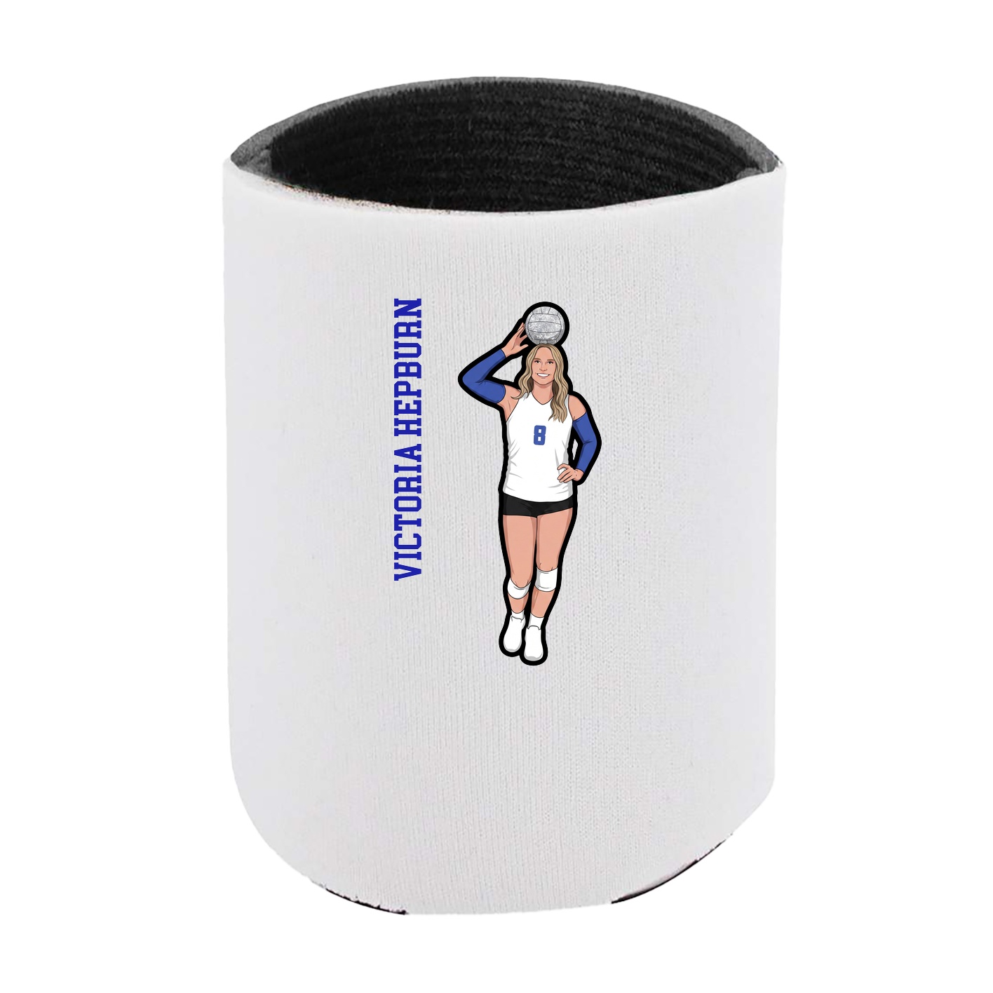 Can Holder — Name Vertical in White