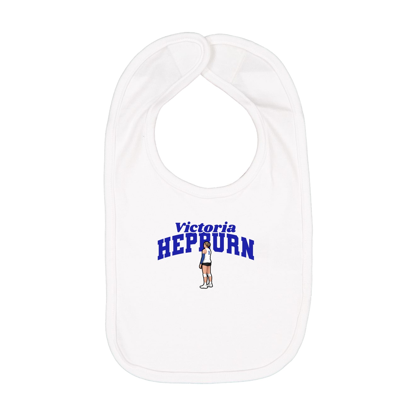 Infant Bib — Signature Arch in White