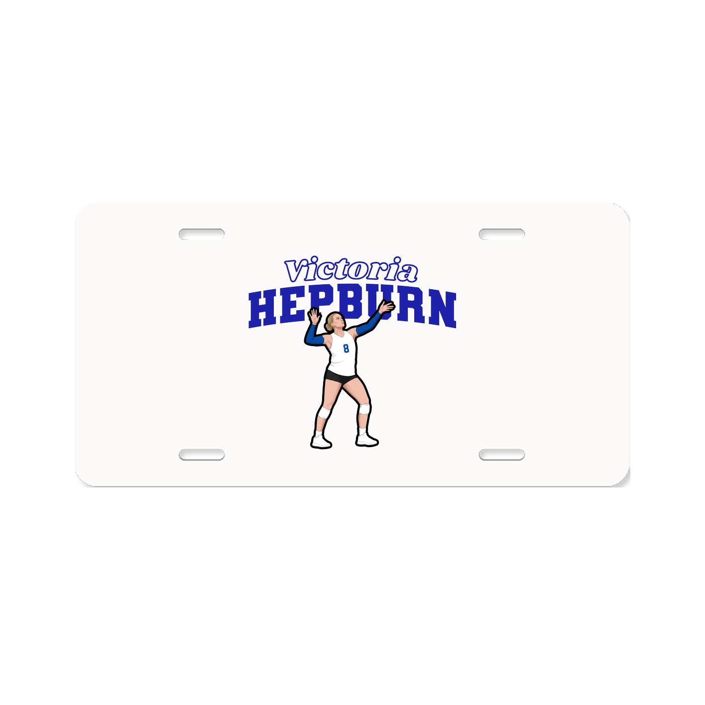 License Plate — Name Arch in Classic