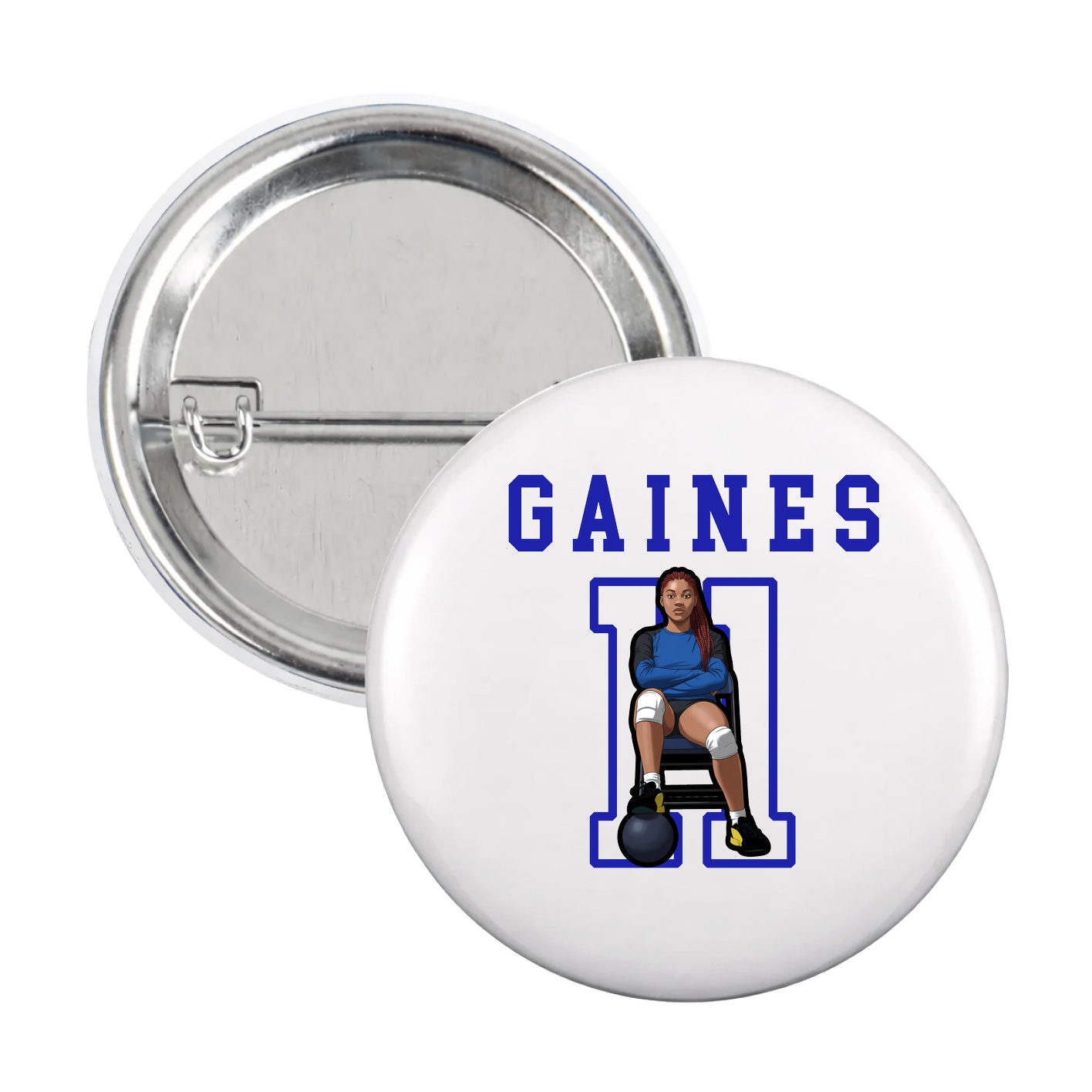Game Day Button — Shirsey in White