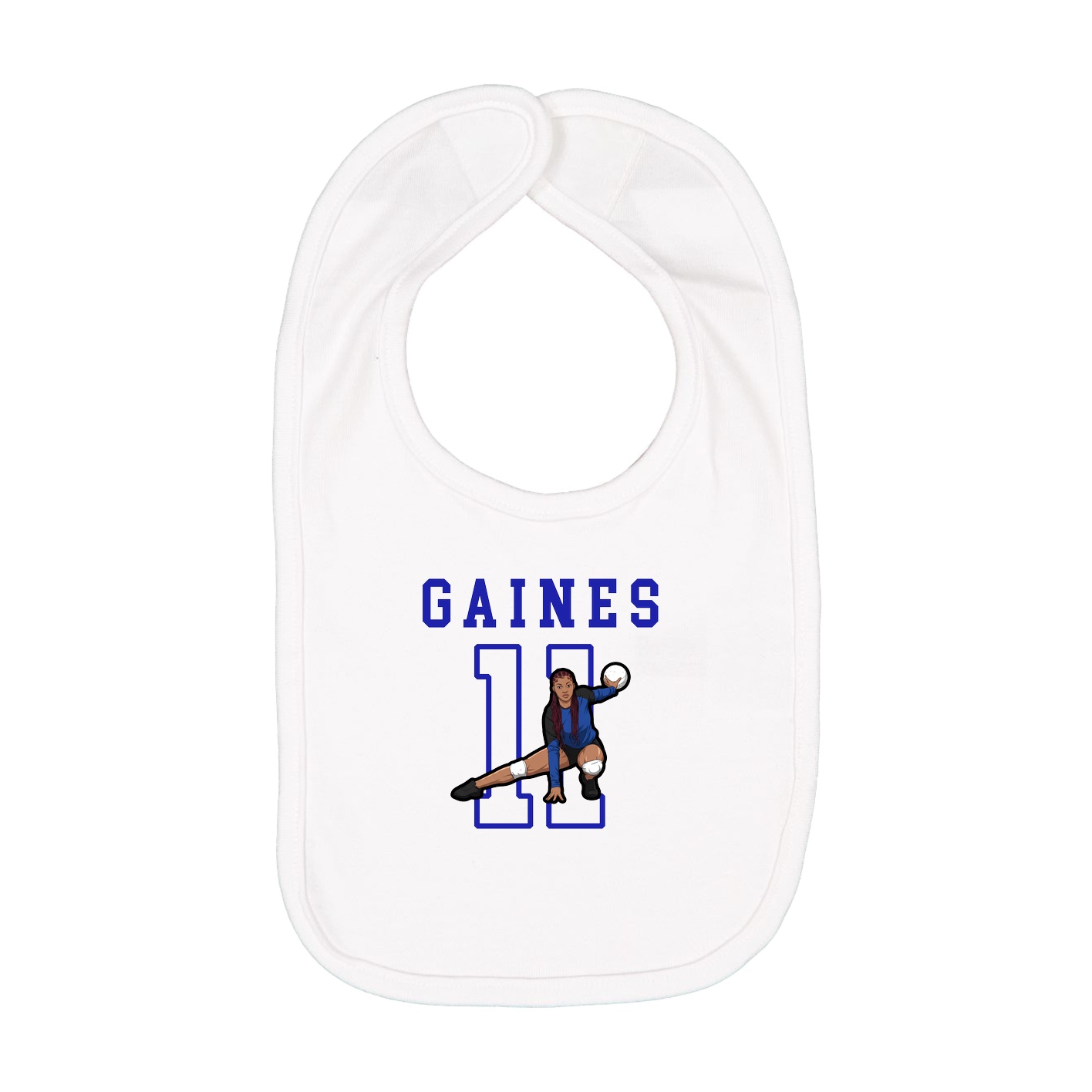 Infant Bib — Shirsey in White