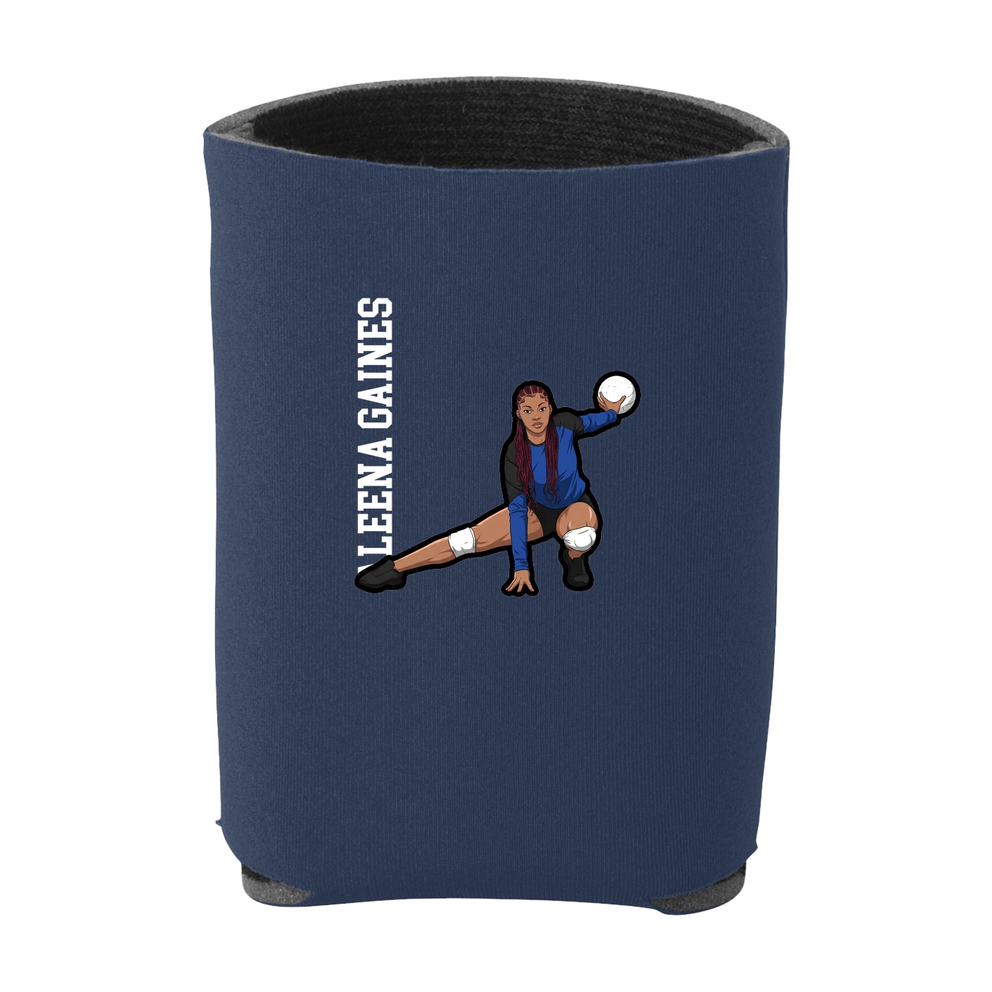 Can Holder — Name Vertical in Navy