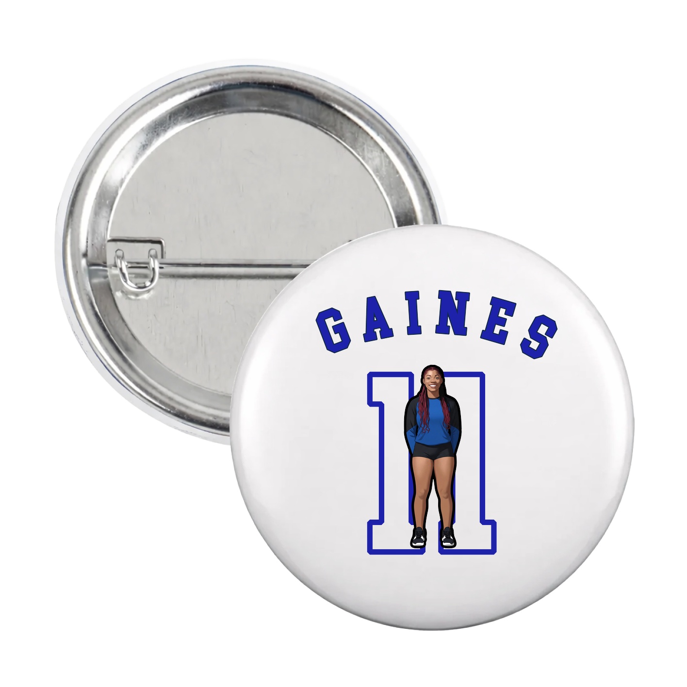 Game Day Button — Shirsey Arch in White