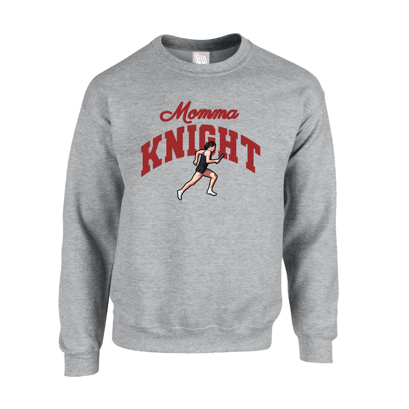 Fleece Crew — Mothers Day Arch in Grey