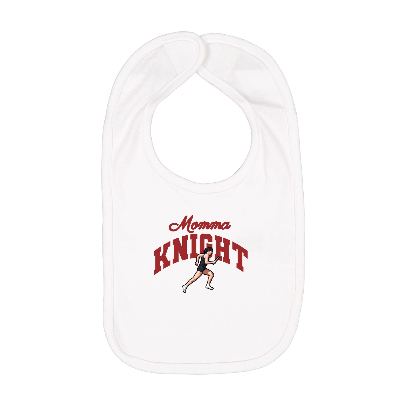 Infant Bib — Mothers Day Arch in White