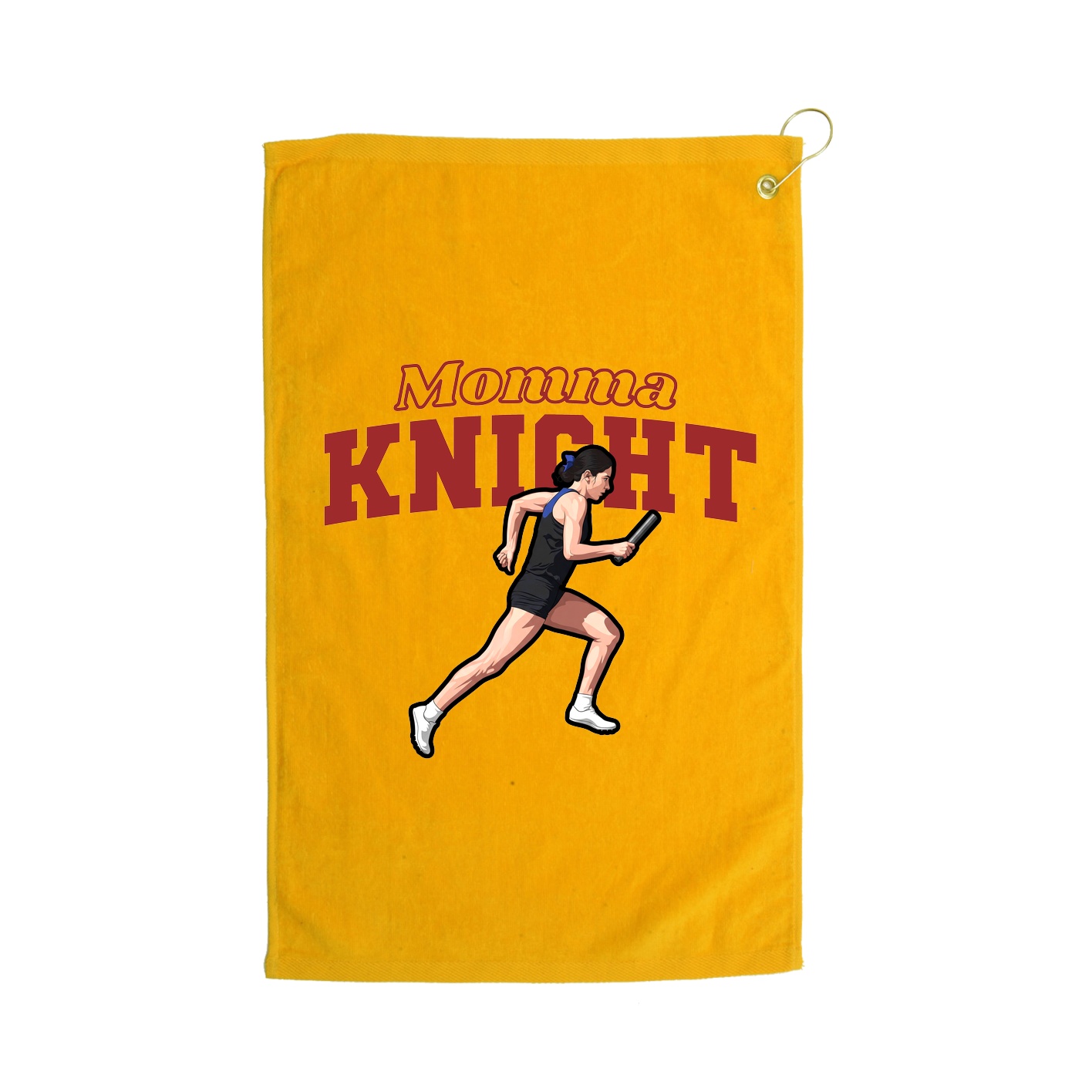 Golf Towel — Mothers Day Block in Gold