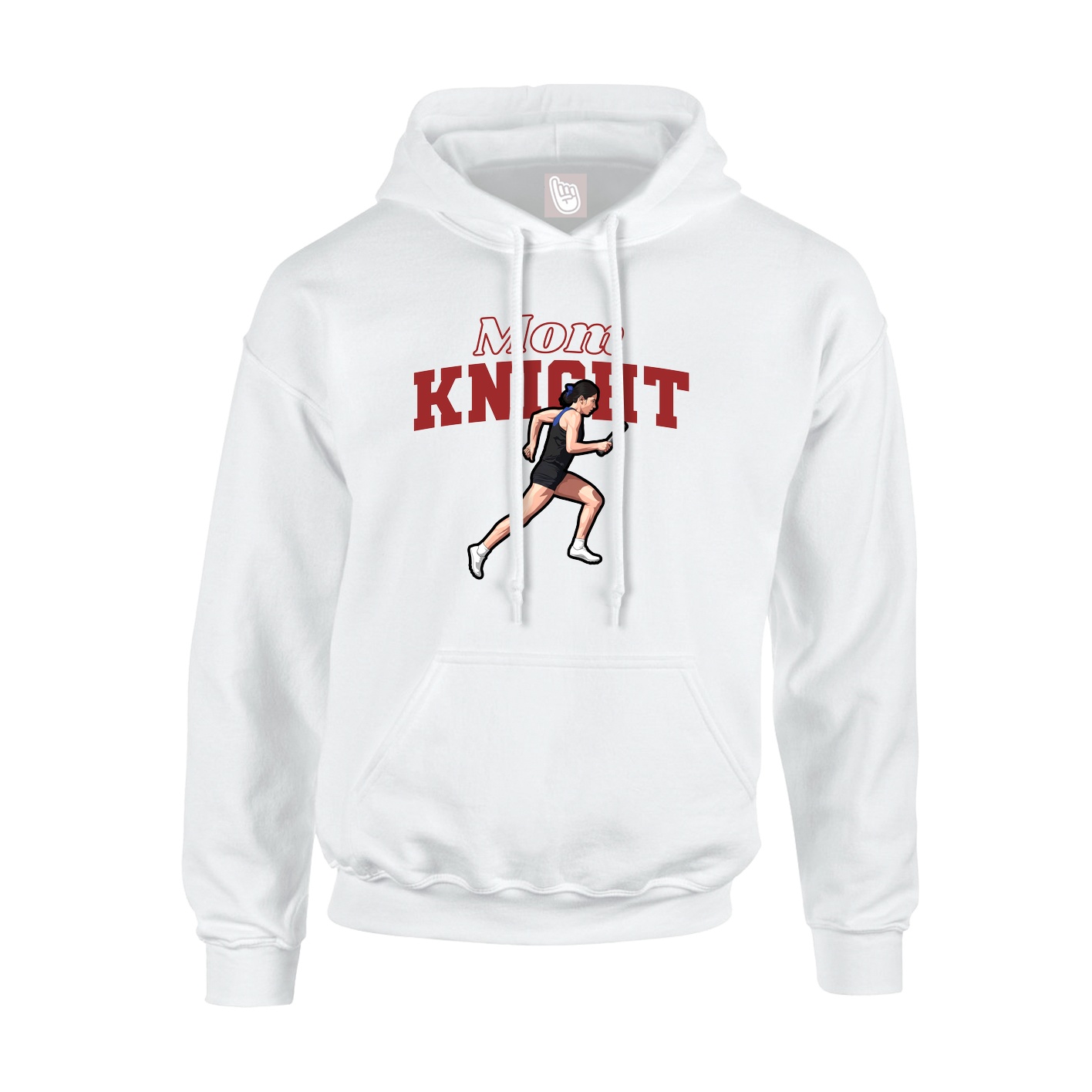 Hoodie — Mothers Day Block in White