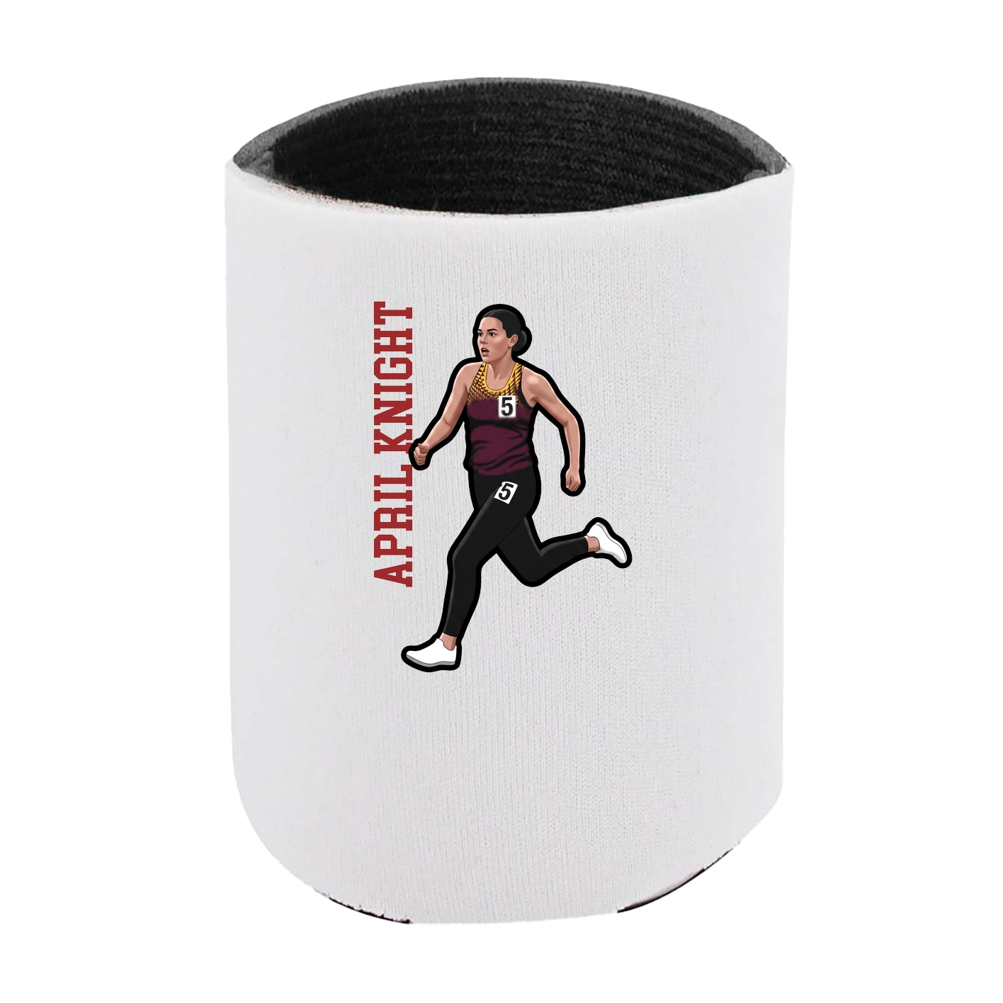 Can Holder — Name Vertical in White