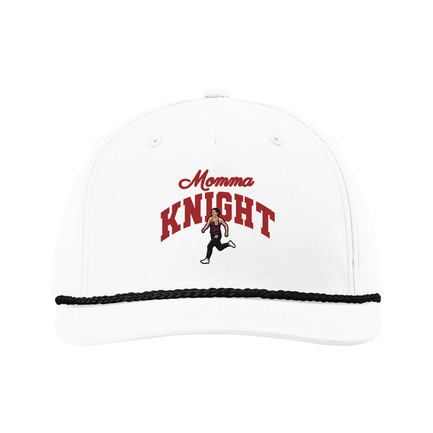 Five-Panel Classic Rope Cap — Mothers Day Arch in White