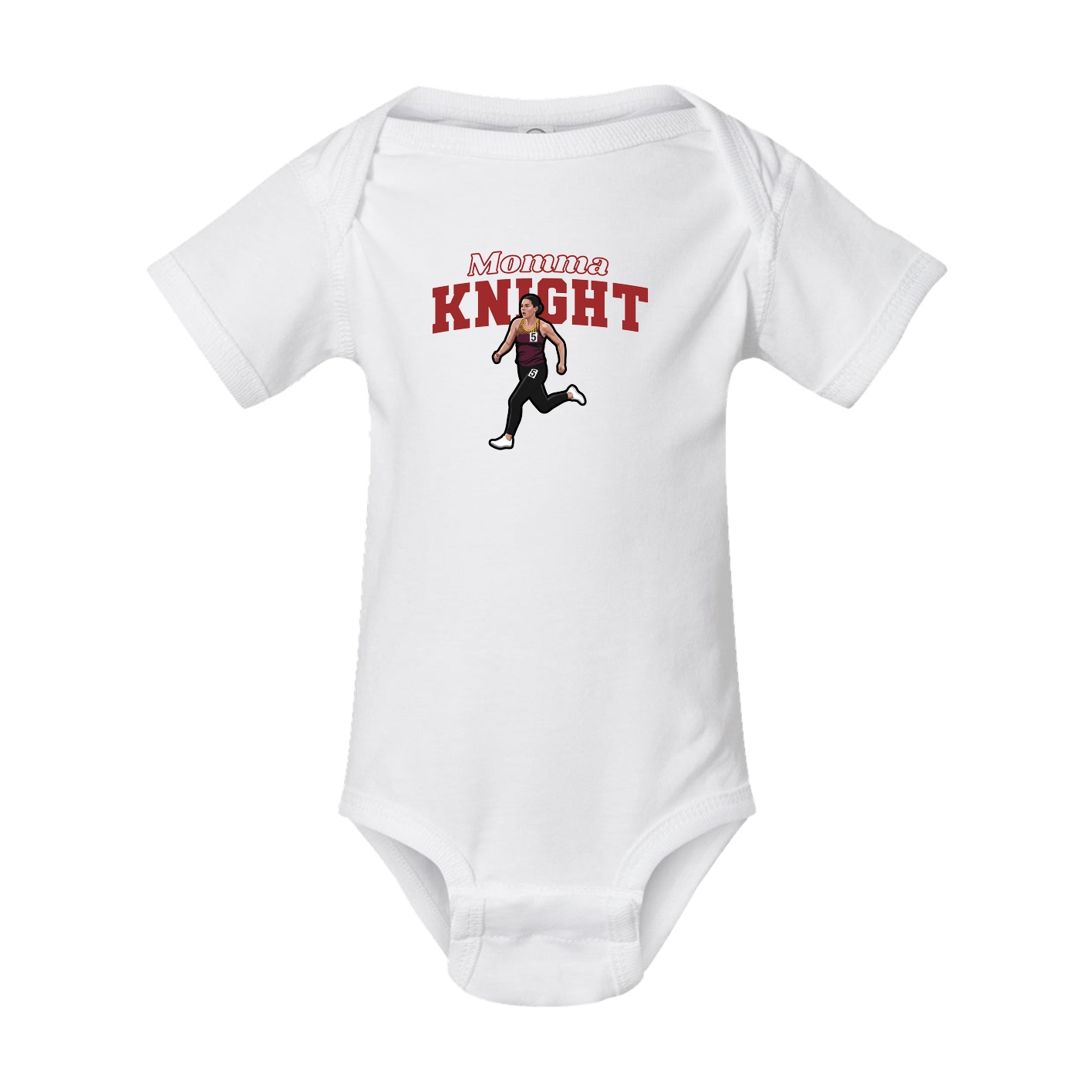 Baby Onesie — Mothers Day Block in White