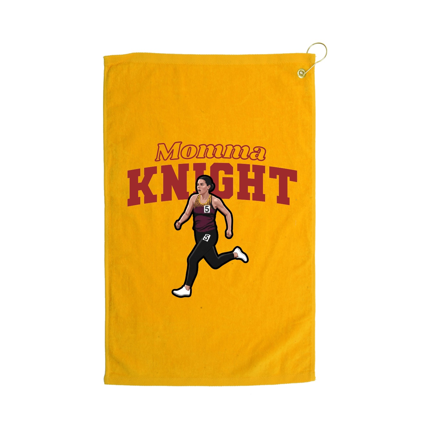 Golf Towel — Mothers Day Block in Gold