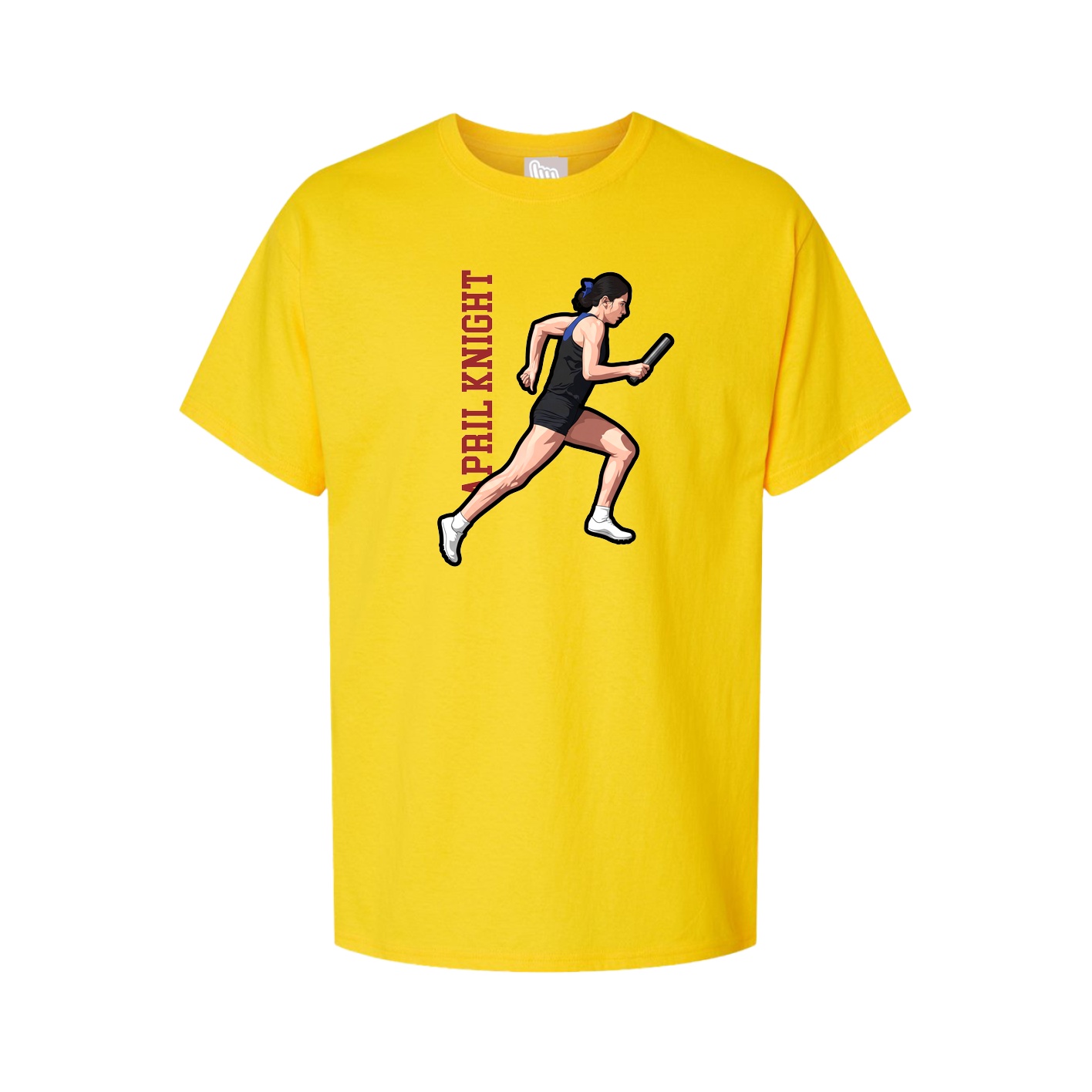 Tee — Name Vertical in Gold