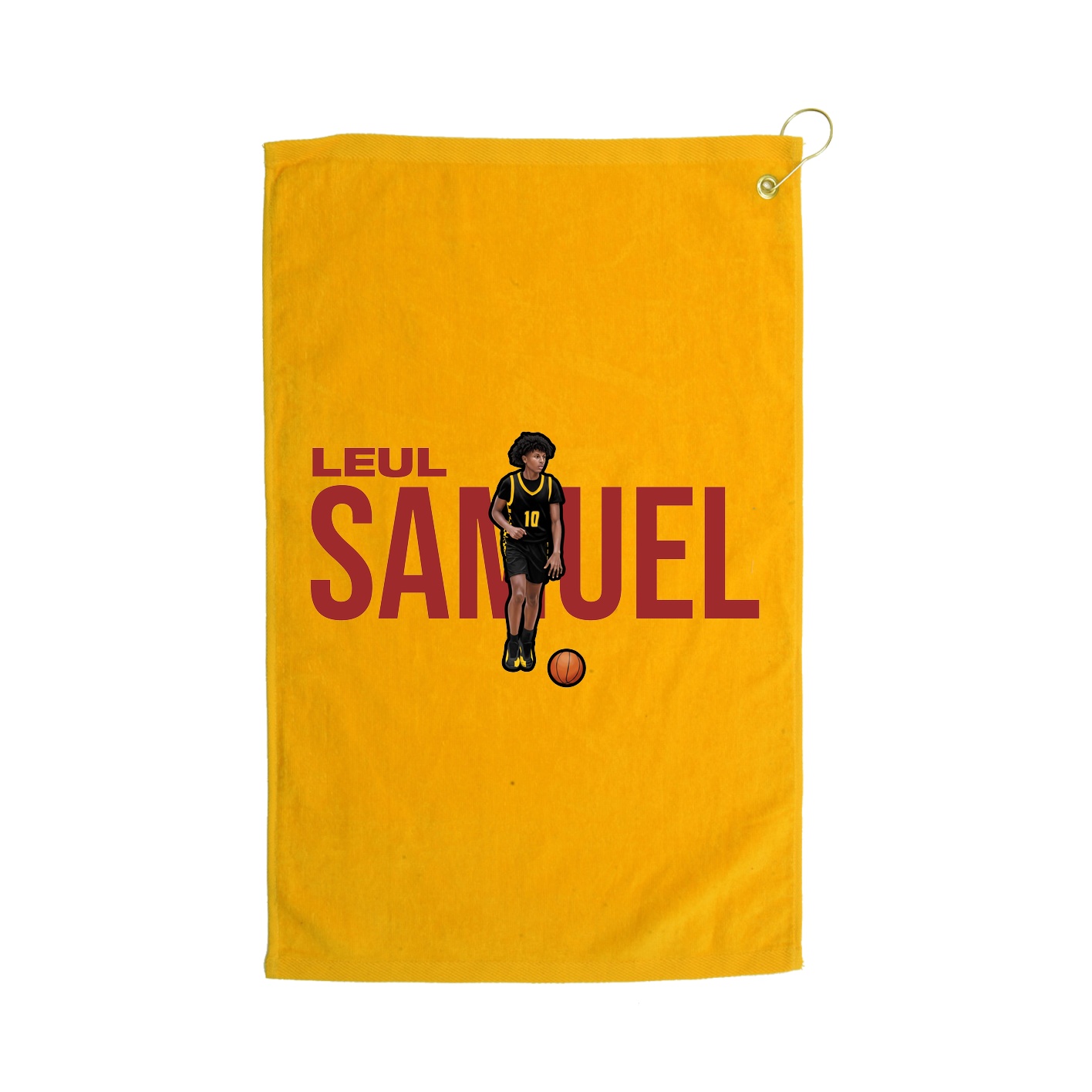 Golf Towel — Player Name in Gold
