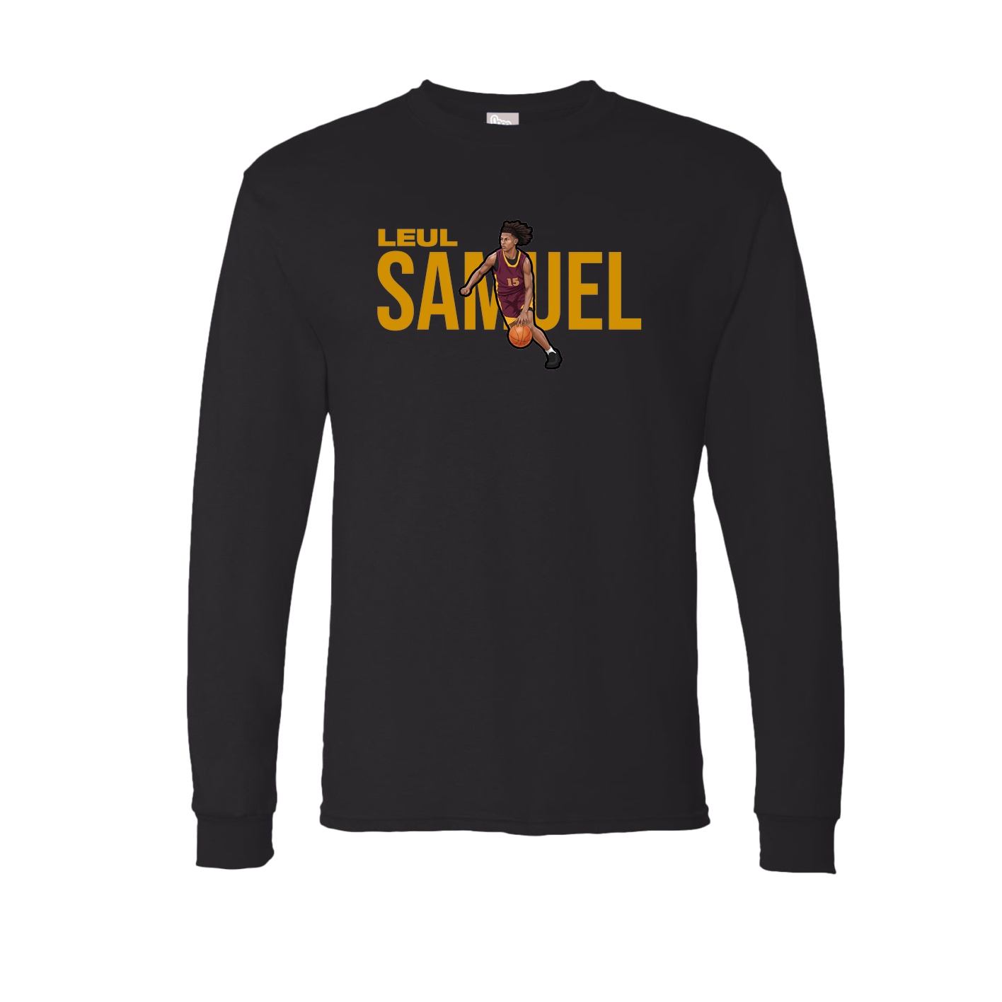Long Sleeve Tee — Player Name in Black