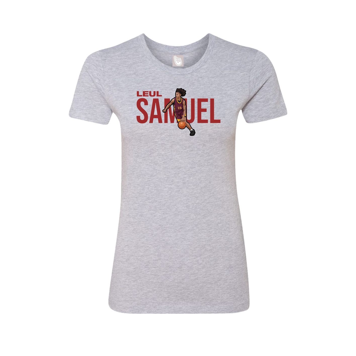 Womens Tee — Player Name in Grey