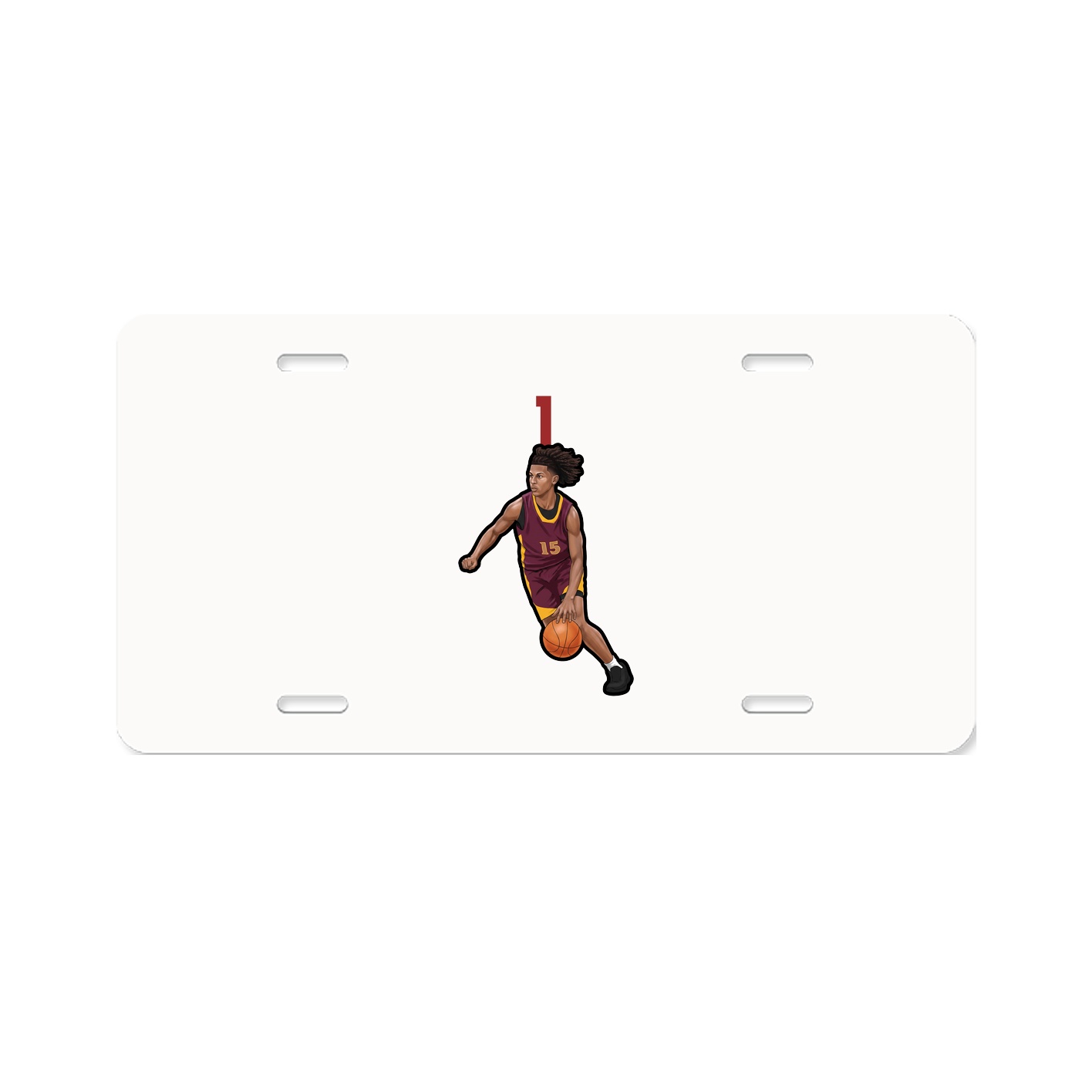 License Plate — Number Top in Classic