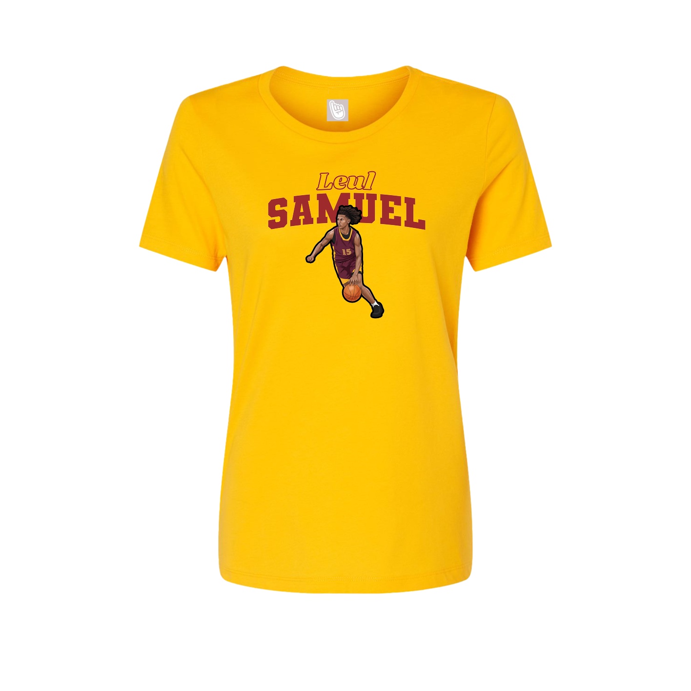 Womens Tee — Name Arch in Gold