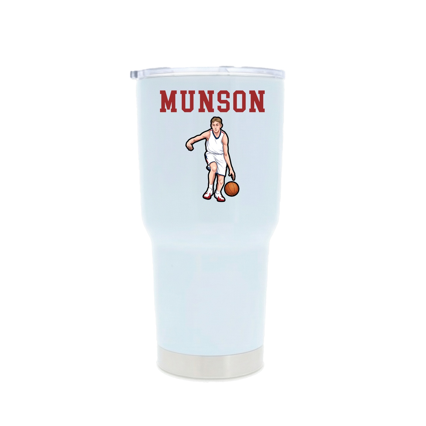 30oz Stainless Steel Tumbler — Shirsey in White