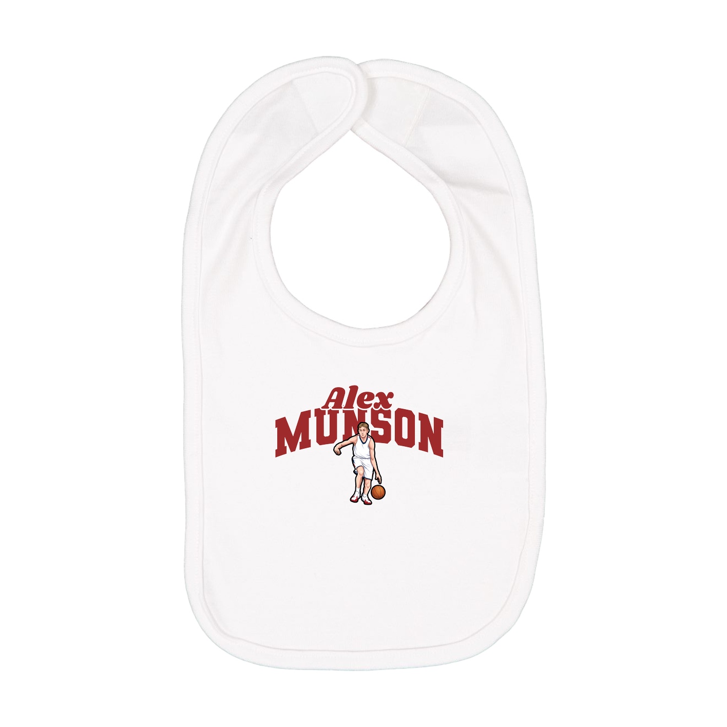 Infant Bib — Signature Arch in White