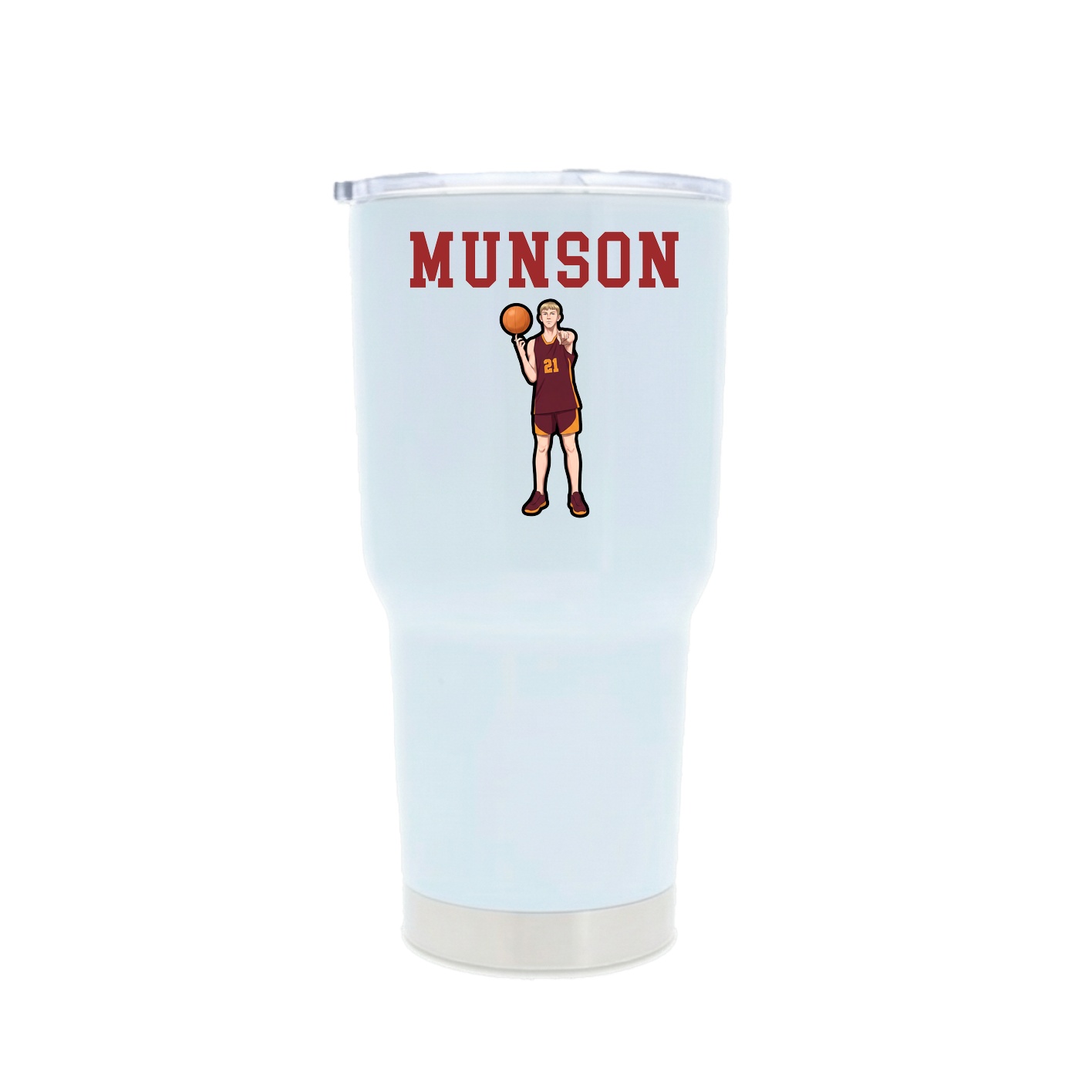 30oz Stainless Steel Tumbler — Shirsey in White