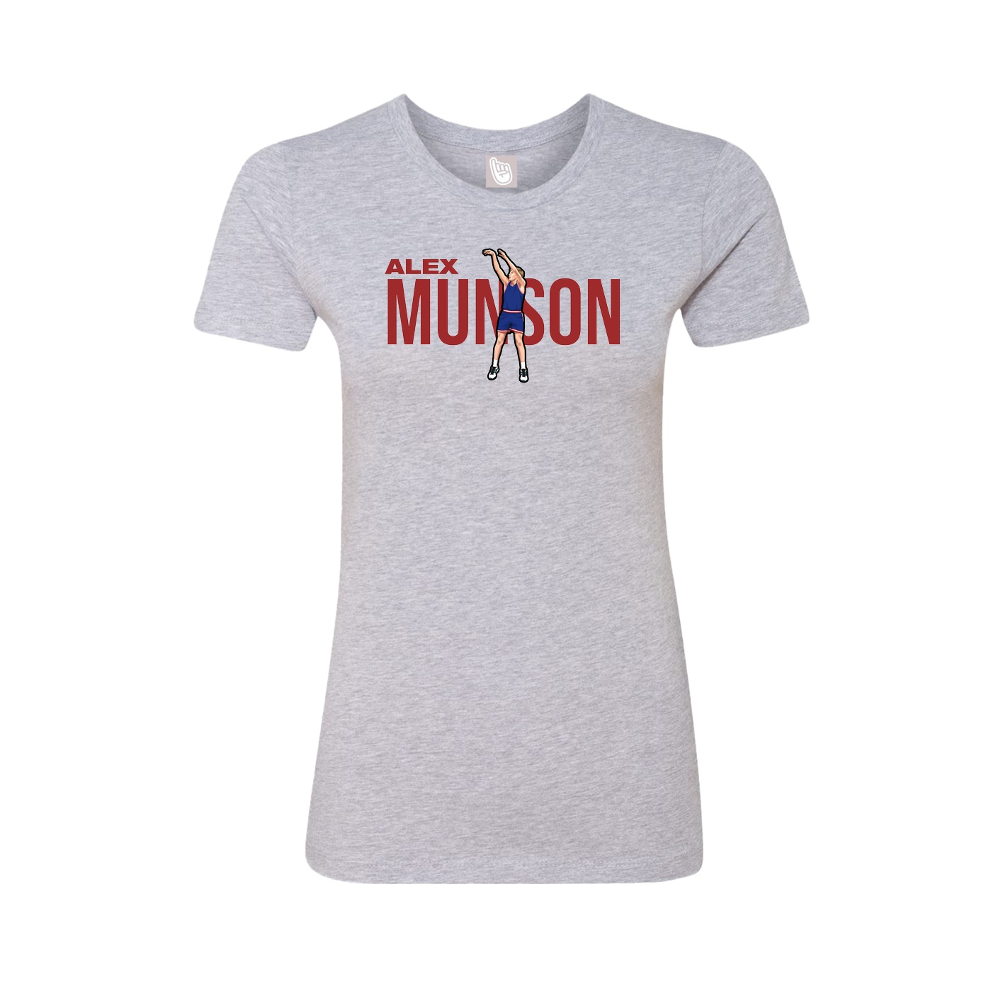 Womens Tee — Player Name in Grey
