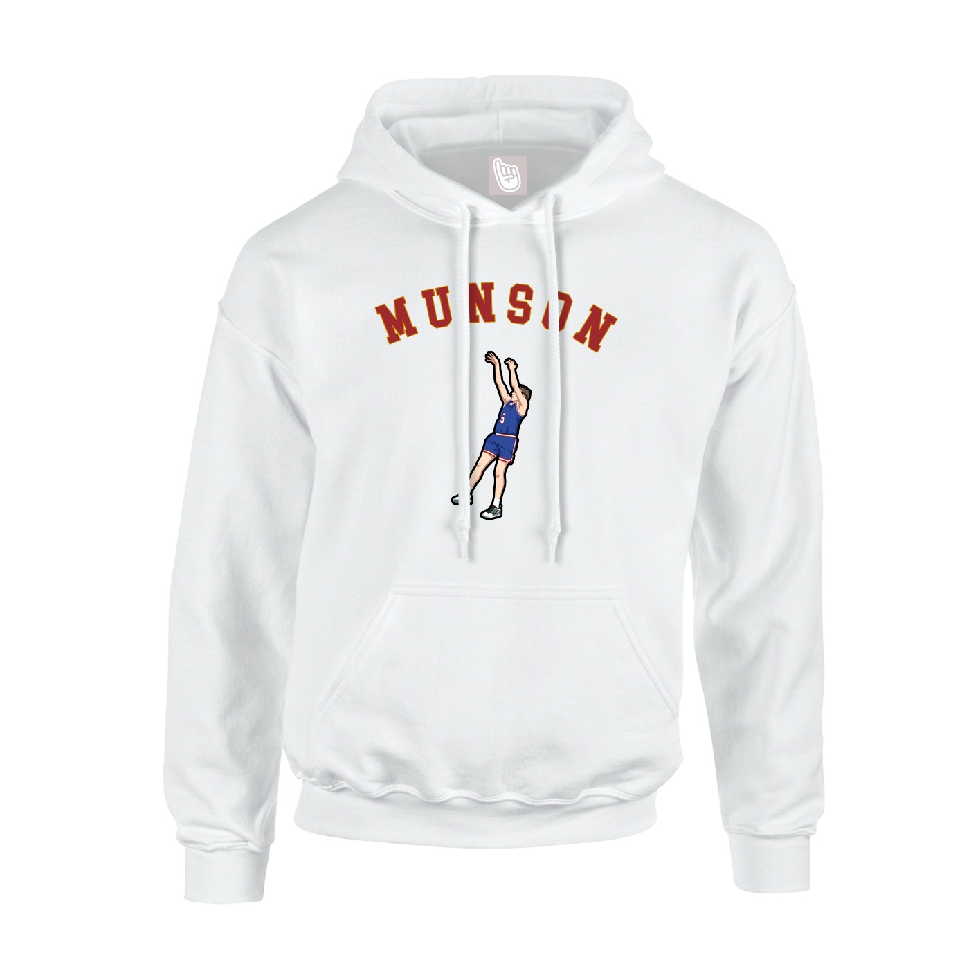 Youth Hoodie — Shirsey Arch in White