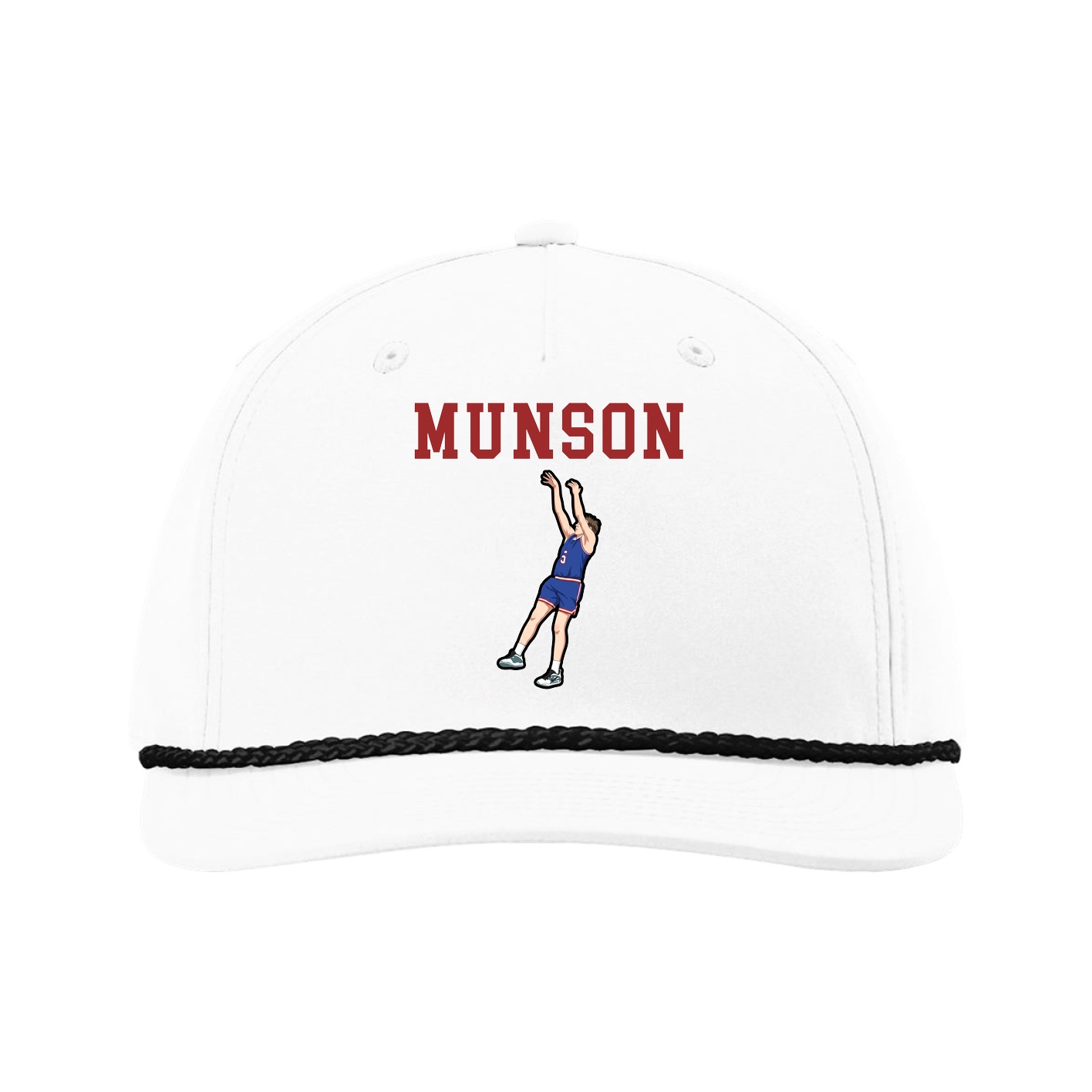 Five-Panel Classic Rope Cap — Shirsey in White