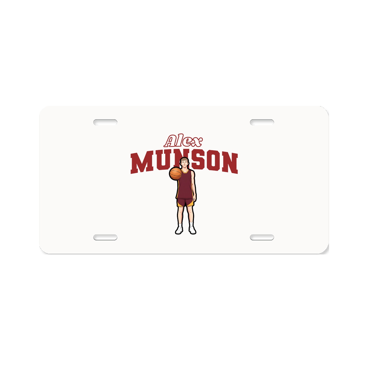 License Plate — Name Arch in Classic