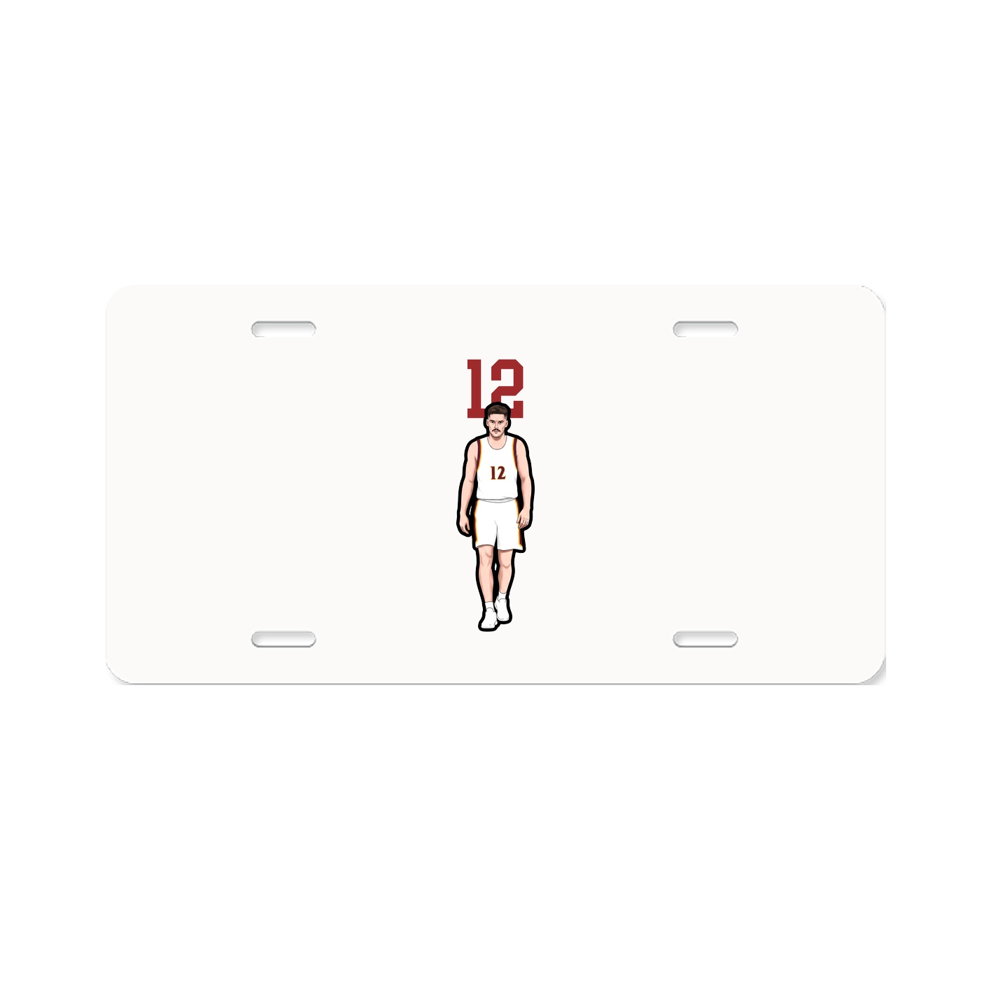 License Plate — Number Top in Classic
