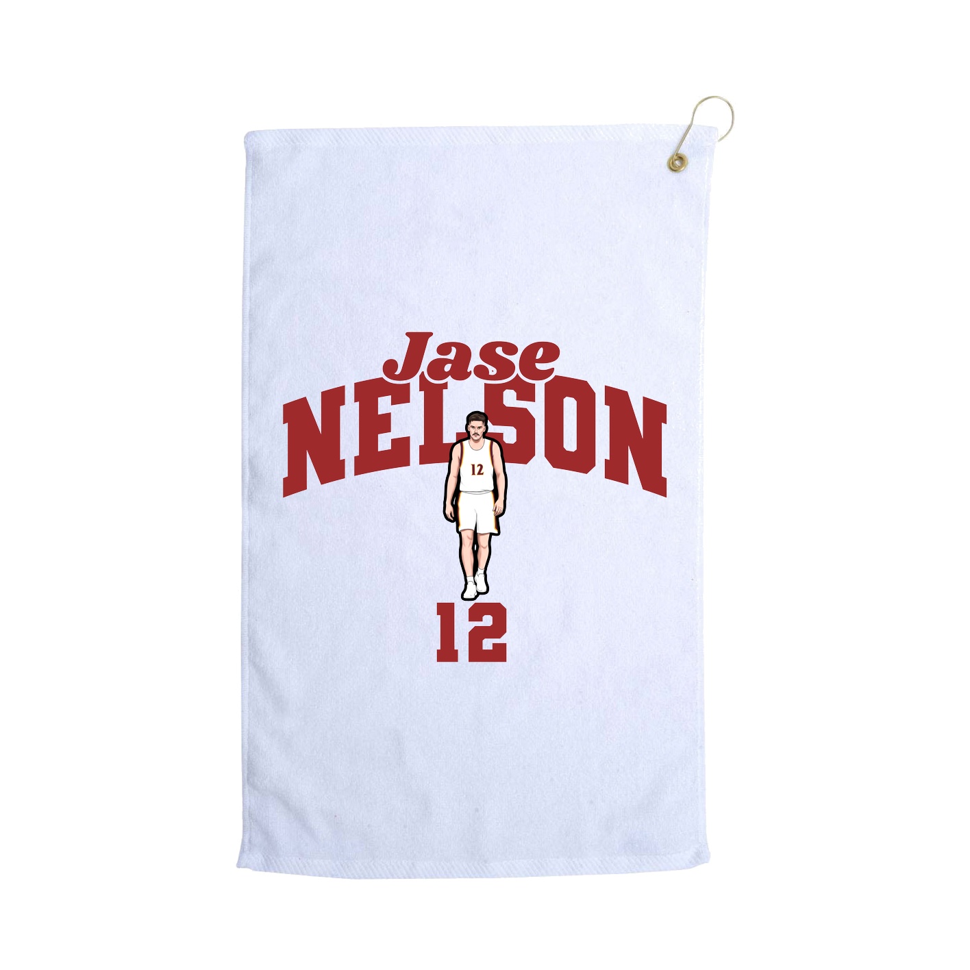 Golf Towel — Signature Arch in White