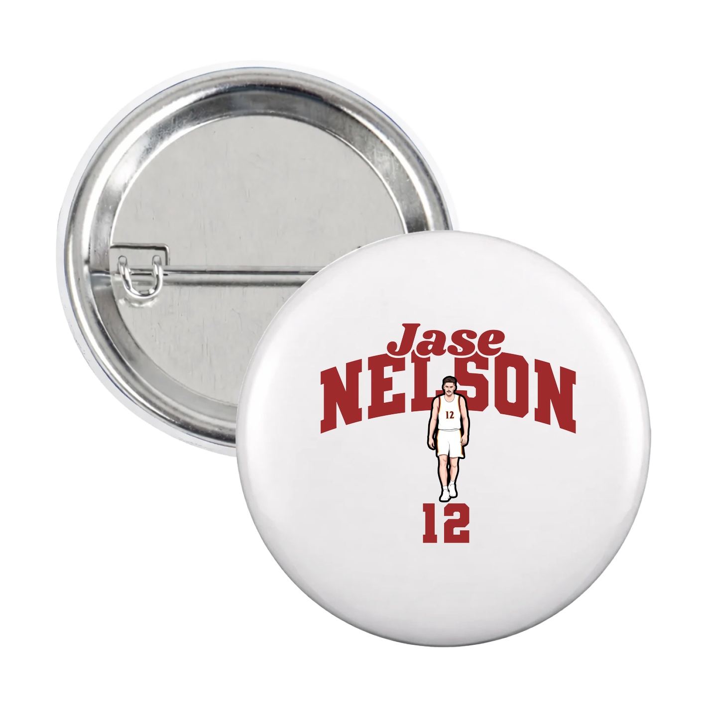 Game Day Button — Signature Arch in White