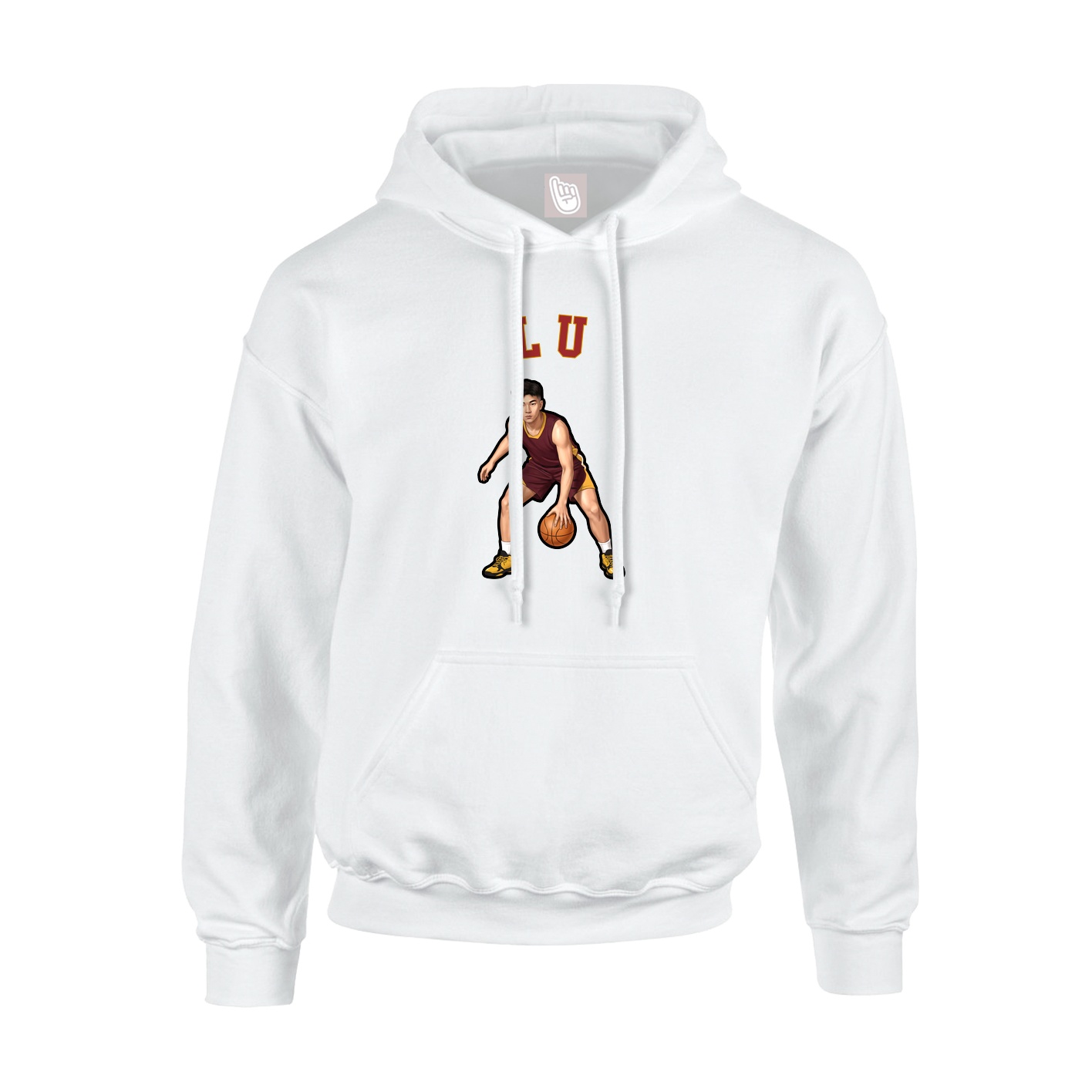 Youth Hoodie — Shirsey Arch in White