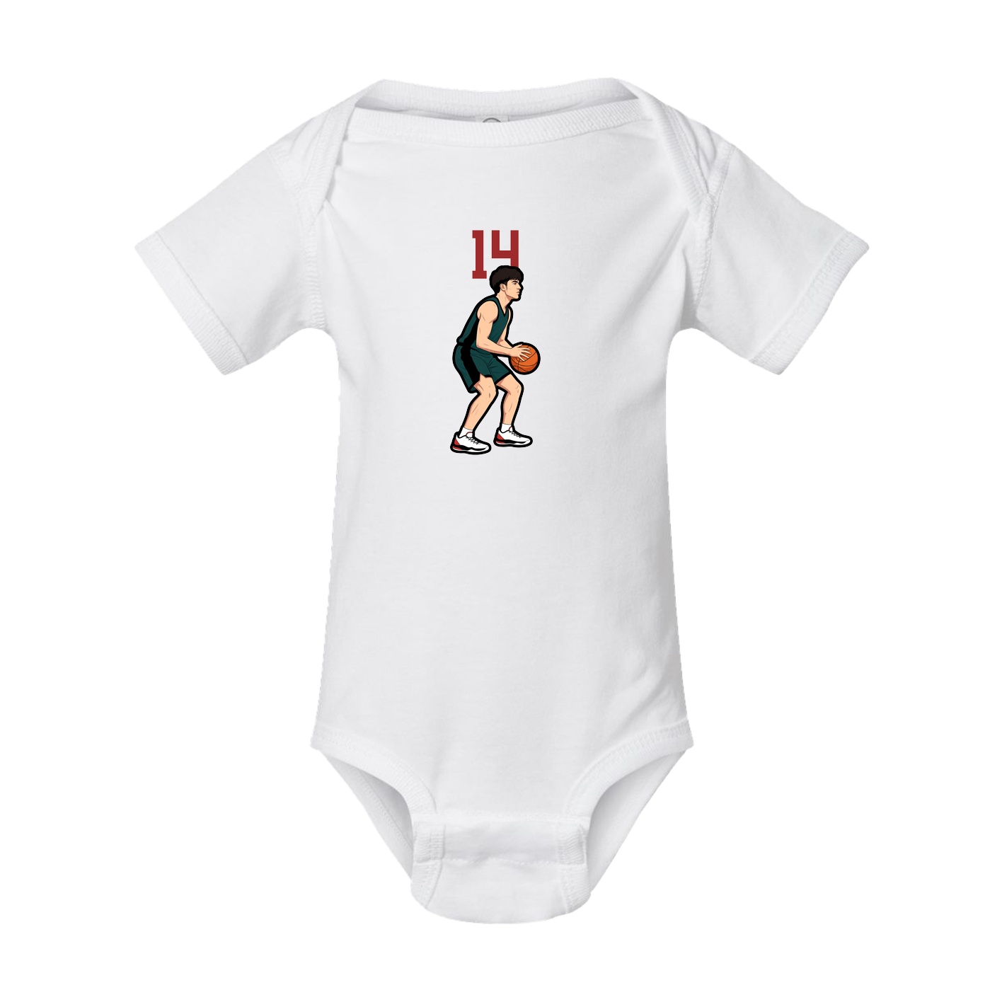 Baby Onesie — Number Top in White