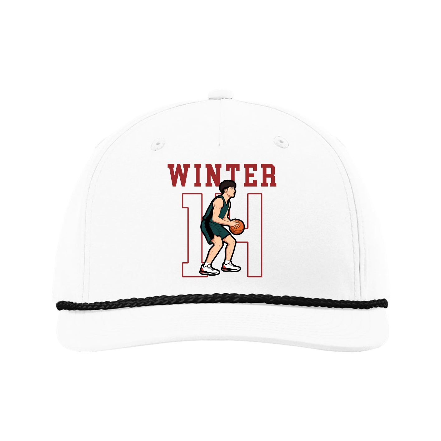 Five-Panel Classic Rope Cap — Shirsey in White