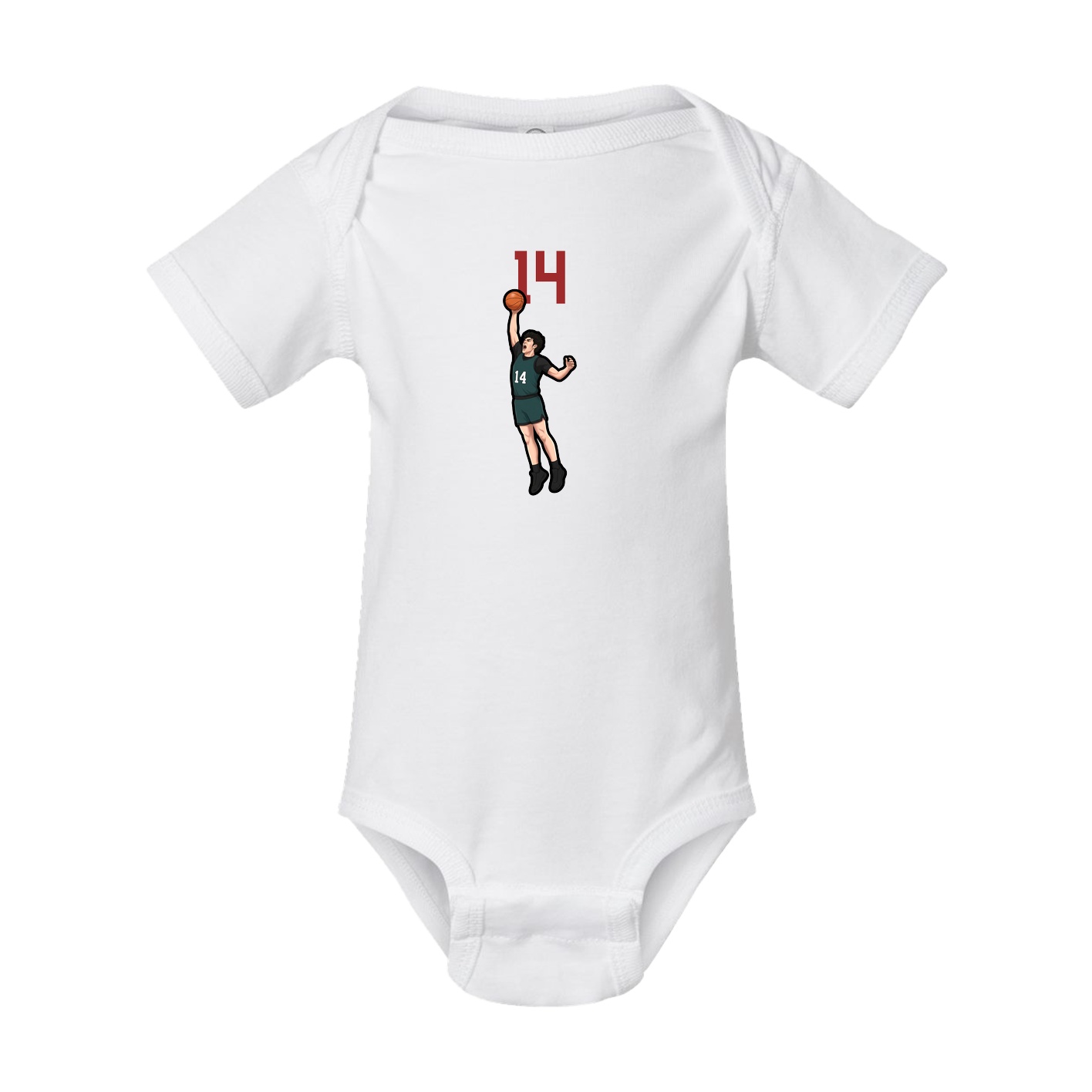 Baby Onesie — Number Top in White