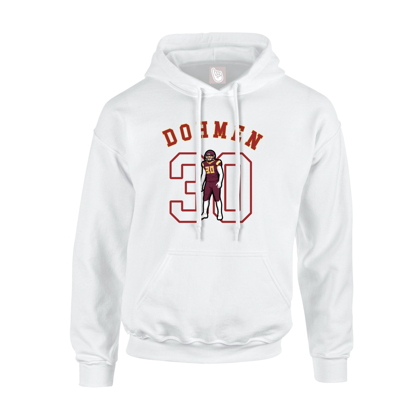Hoodie — Shirsey Arch in White