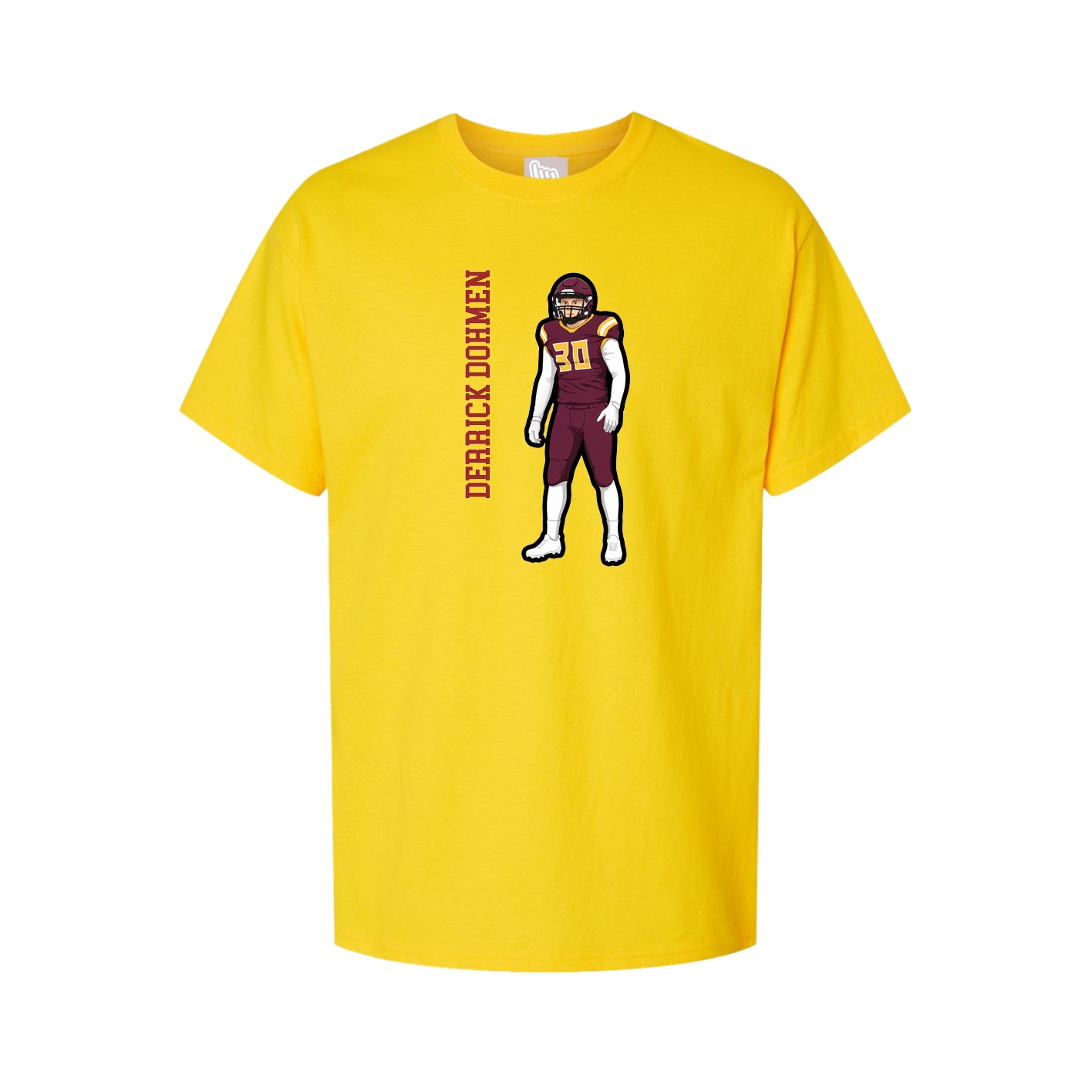 Tee — Name Vertical in Gold