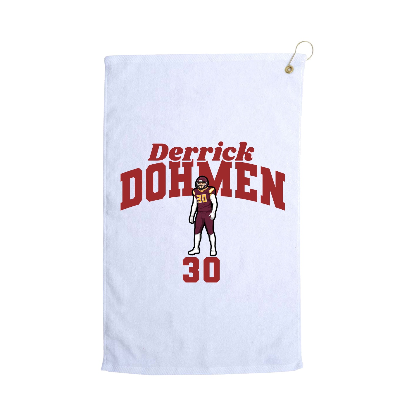 Golf Towel — Signature Arch in White