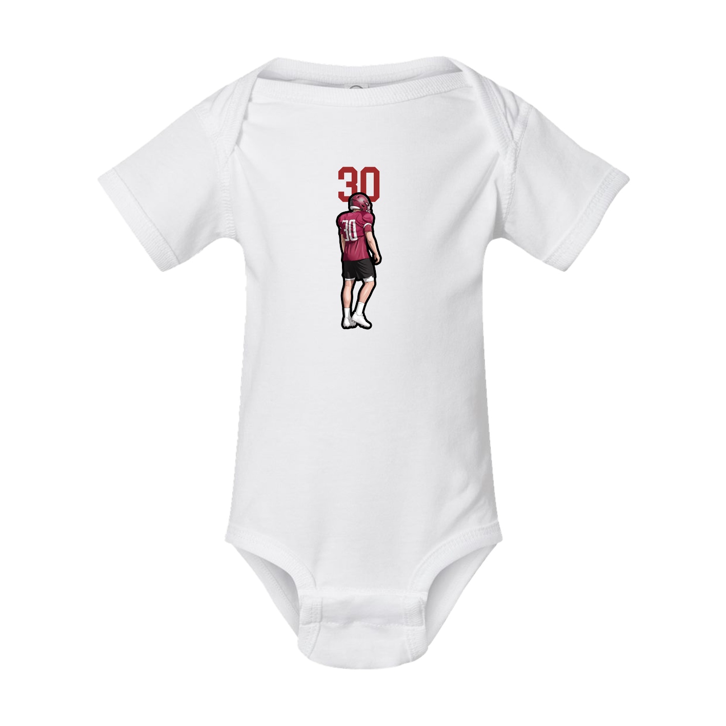 Baby Onesie — Number Top in White
