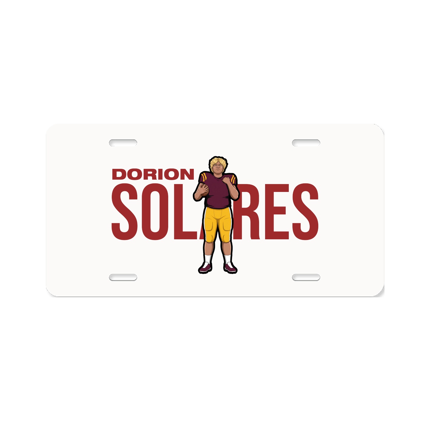 License Plate — Player Name in Classic
