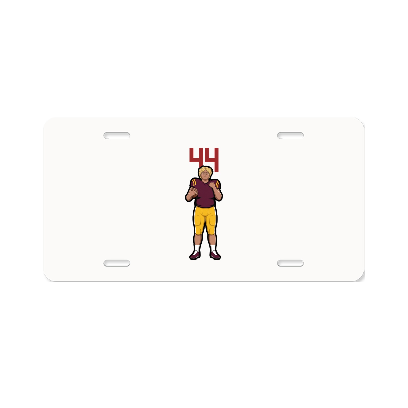 License Plate — Number Top in Classic