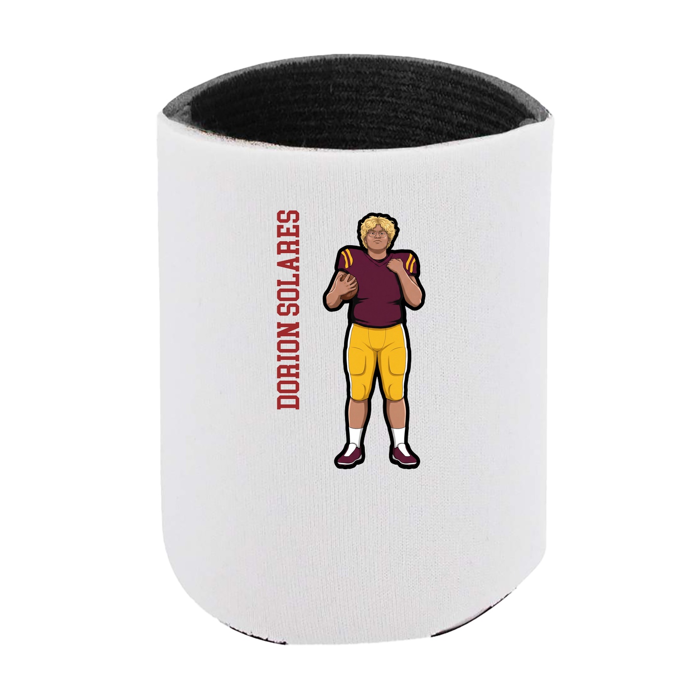 Can Holder — Name Vertical in White