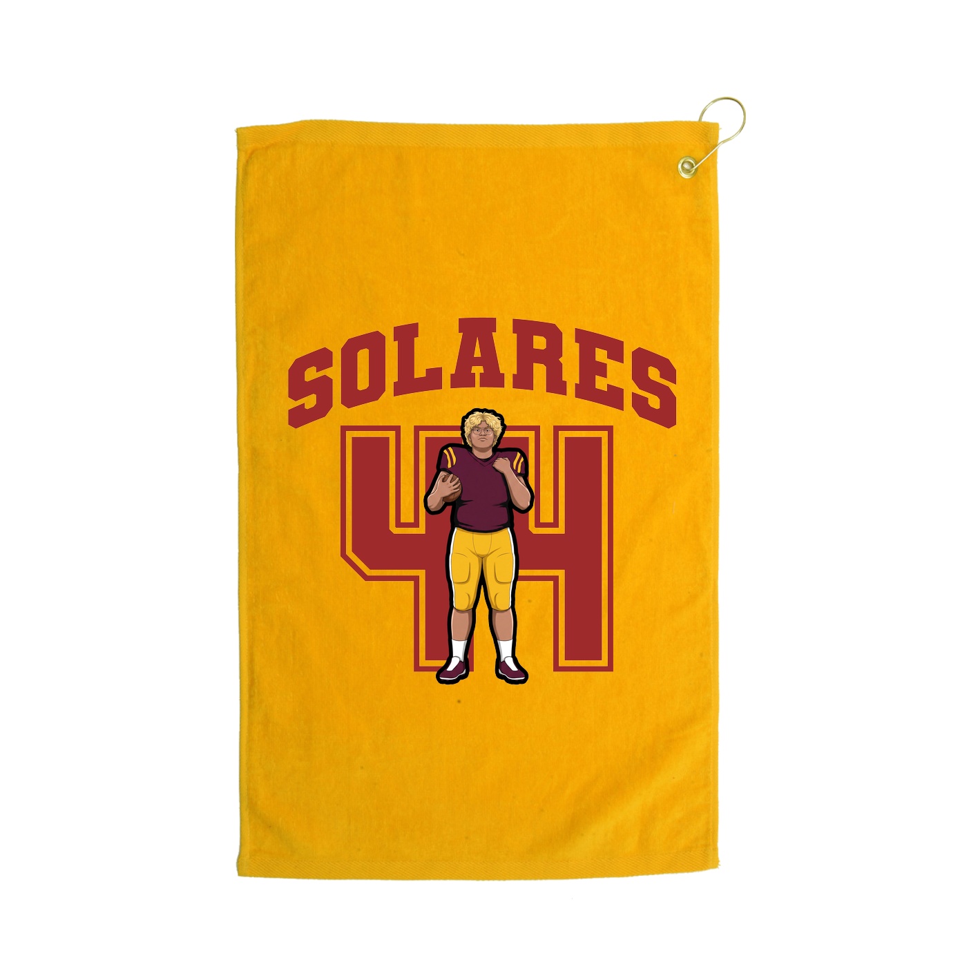 Golf Towel — Number in Gold