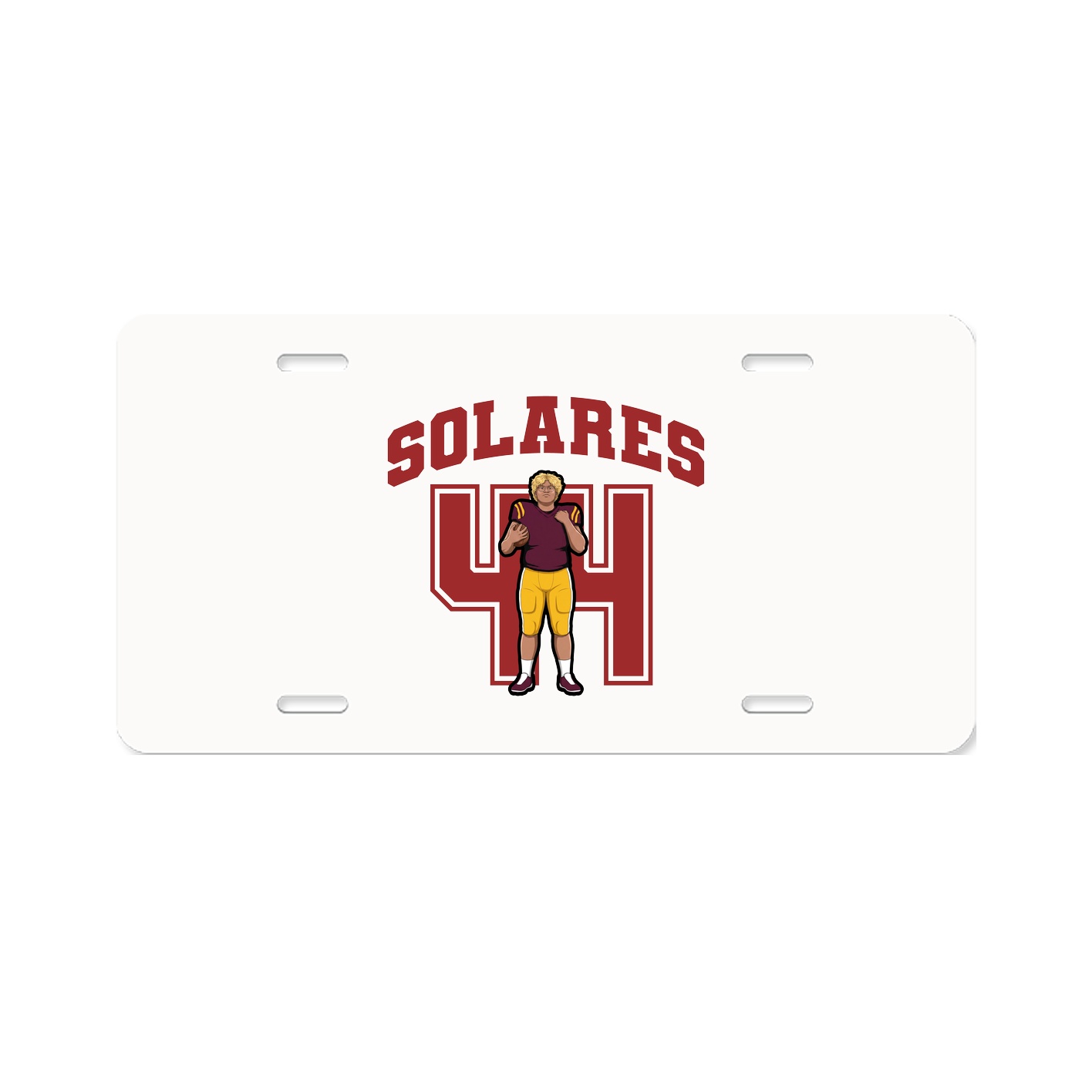 License Plate — Number in Classic